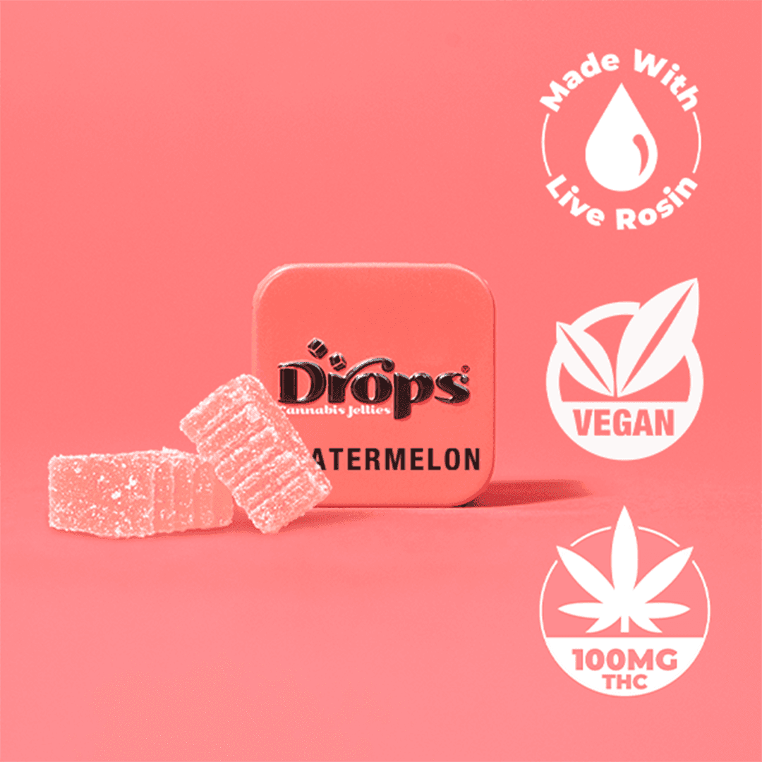 Drops | Watermelon Gummies | 100mg | 2ct | 50mg/ea