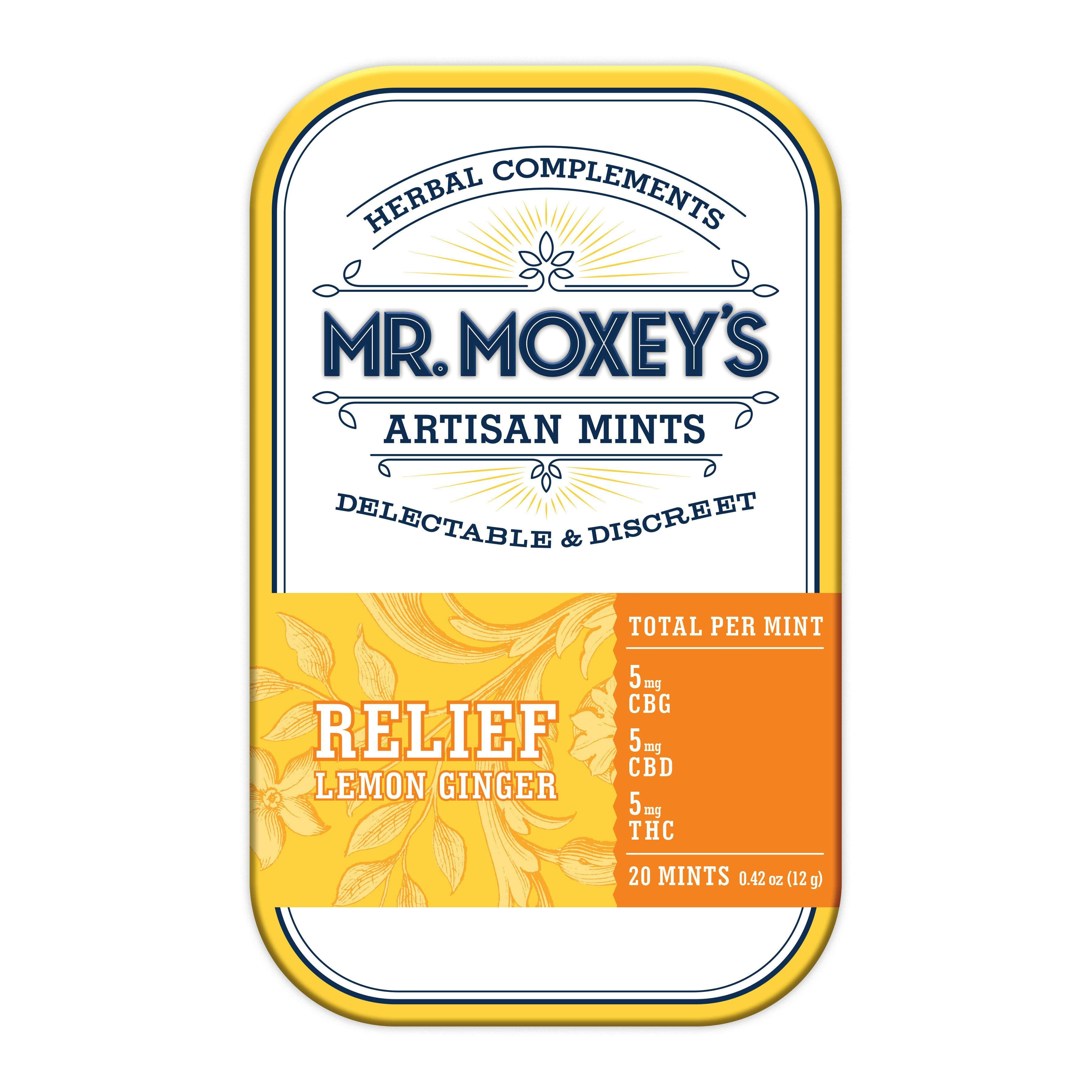 Relief 1:1:1 CBG Lemon Ginger Mints (100mg CBG/100mg CBD/100mg THC)