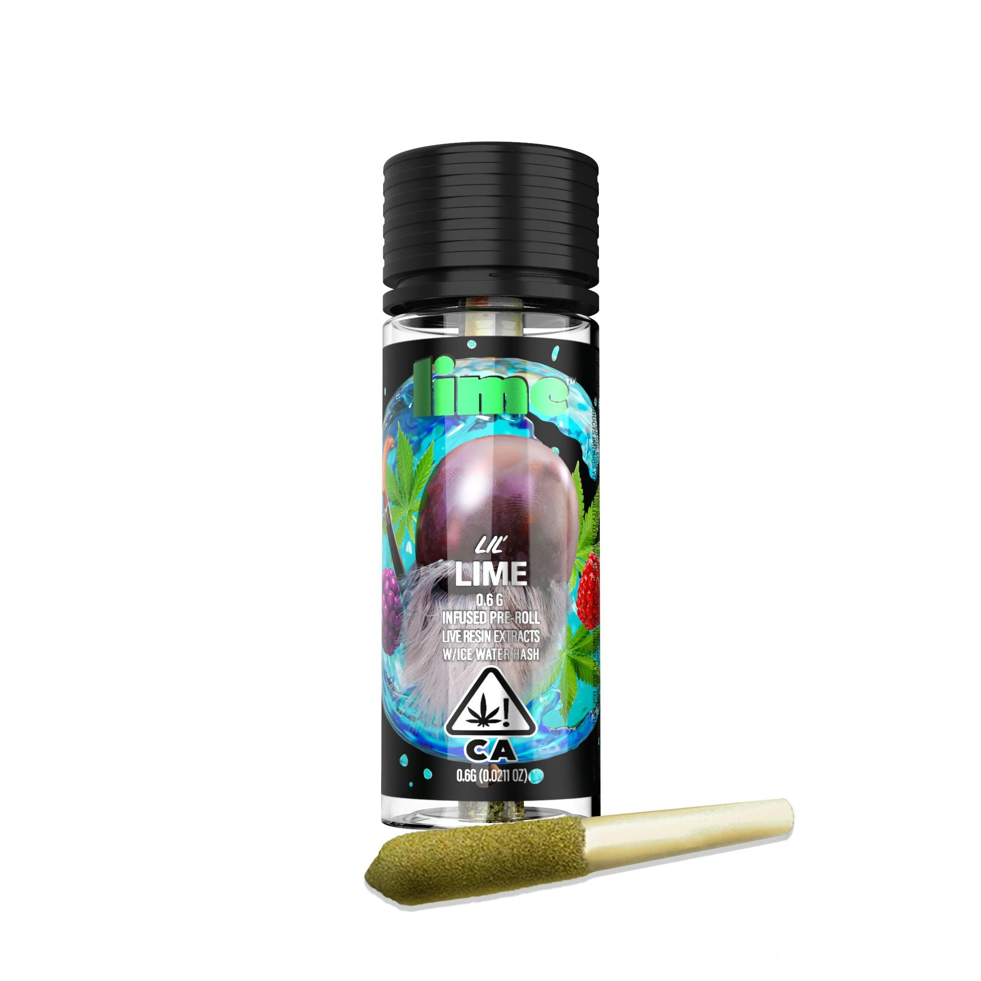 Infused Lil' Lime (.6g Indica Mini Pre Roll) | Purple Zaza