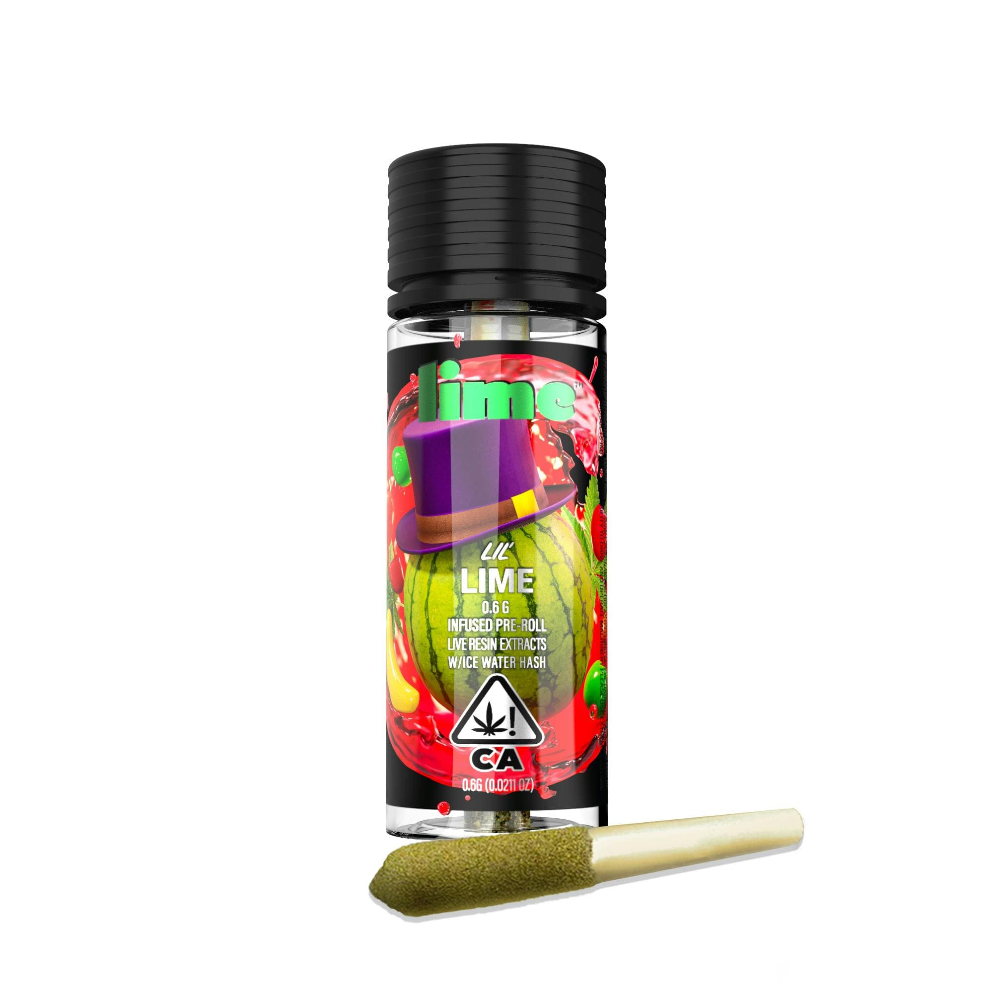 Infused Lil' Lime (.6g Hybrid Mini Pre Roll) | Watermelon Runtz