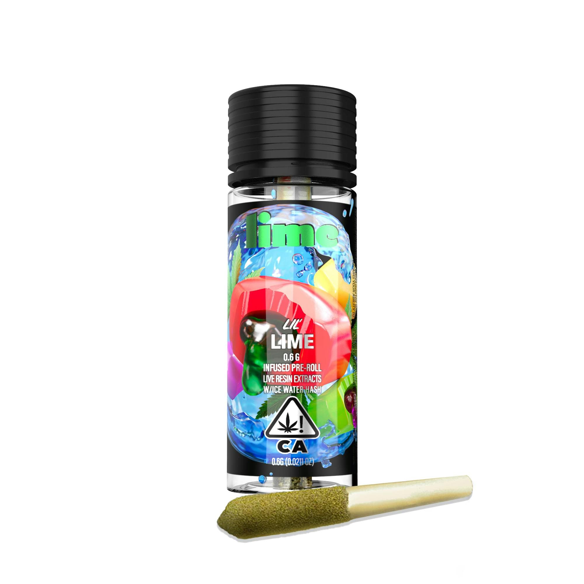 Infused Lil' Lime (.6g Hybrid Mini Pre Roll) | Gushers