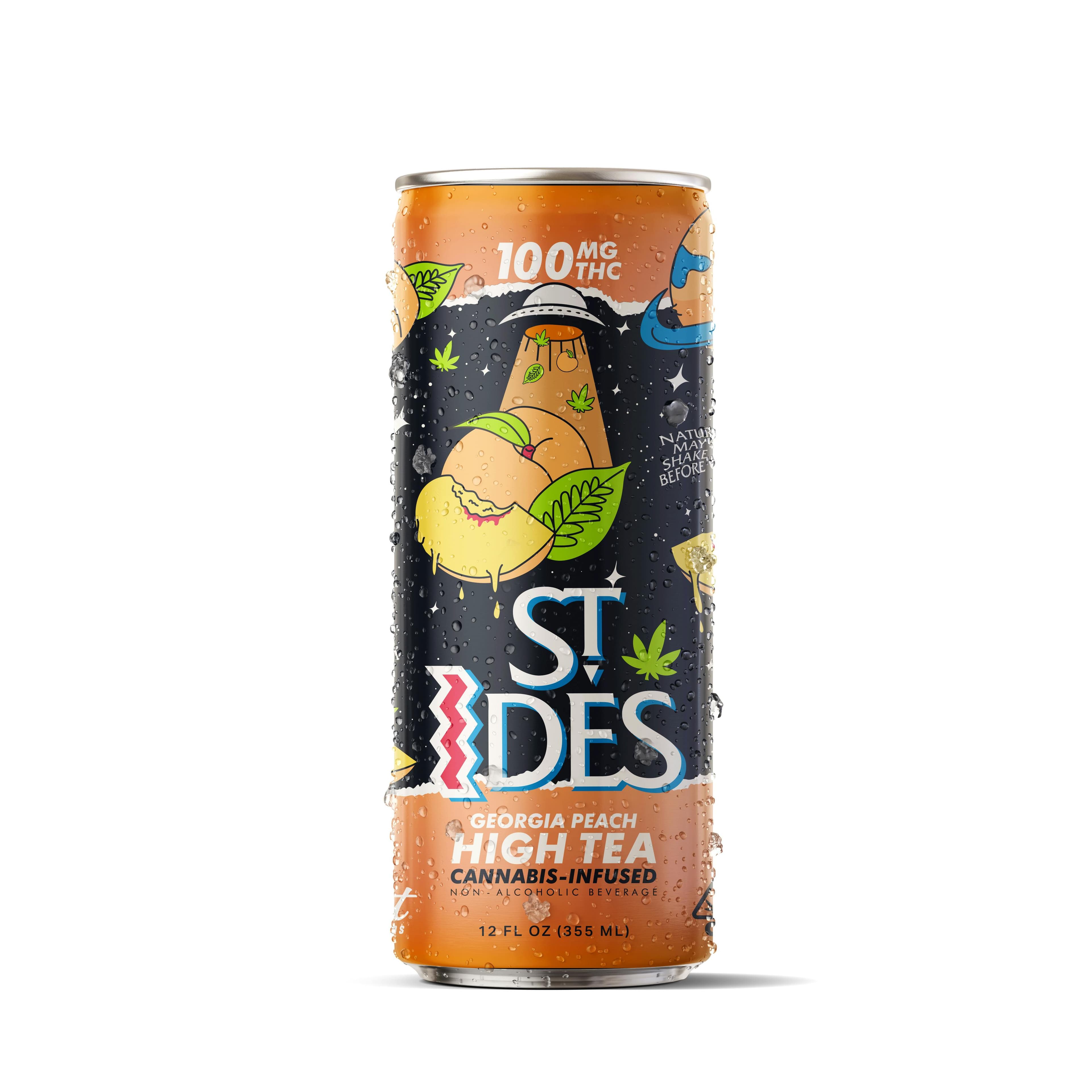 ST IDES | Georgia Peach Tea | Non-Carbonated | 100mg | 12oz