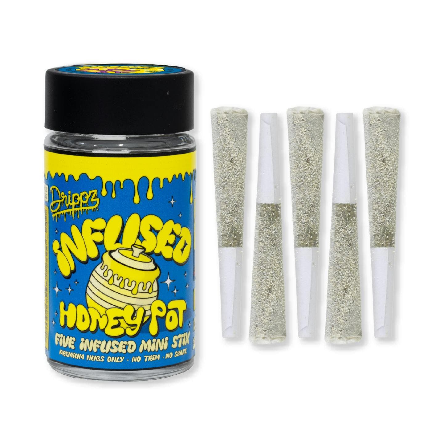 Drippz Honey Pot - Purple Frost - 4g Infused 5pk Pre-Rolls