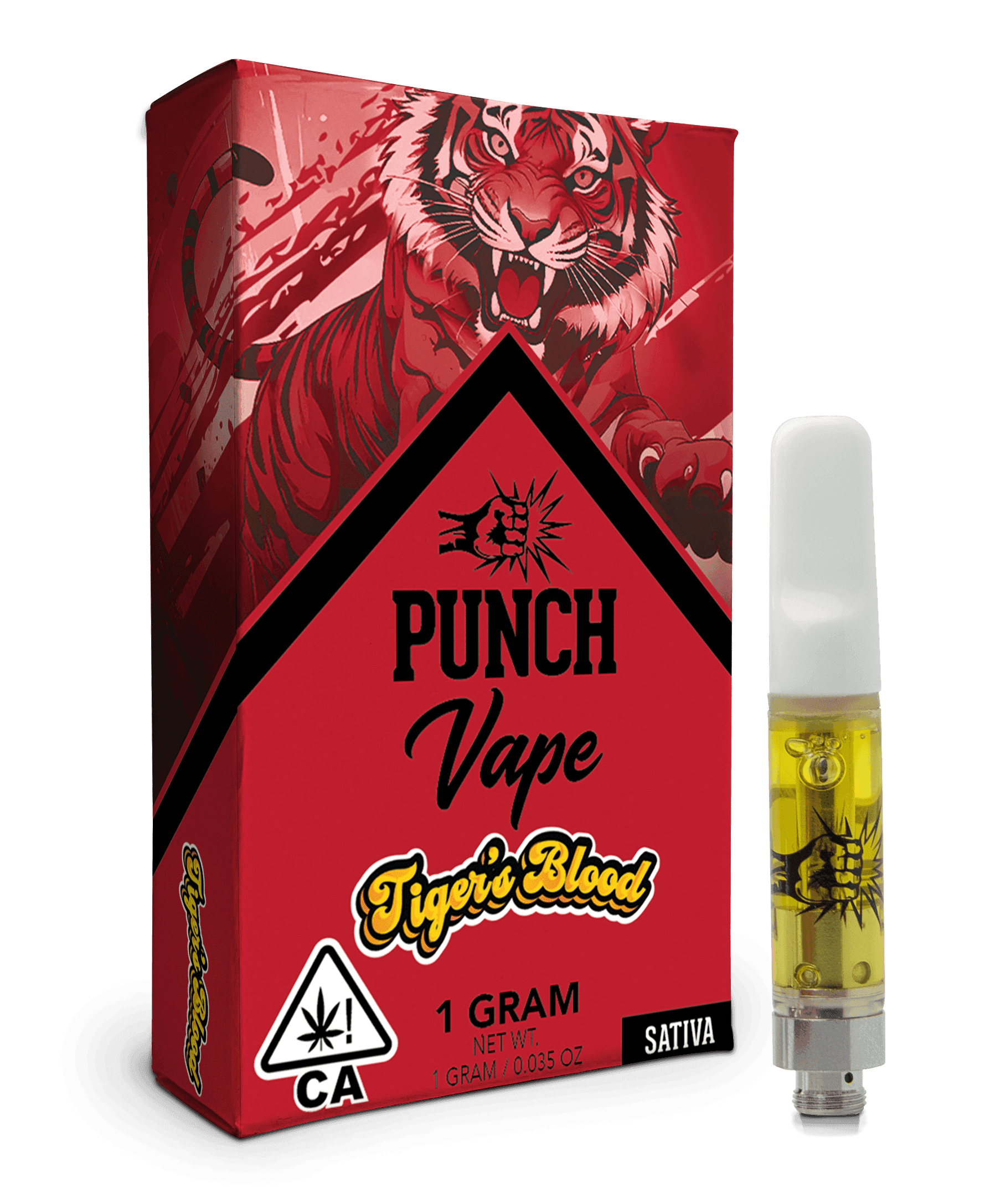 Punch - 510 Distillate Cart - Tiger's Blood (1g) (Sativa)