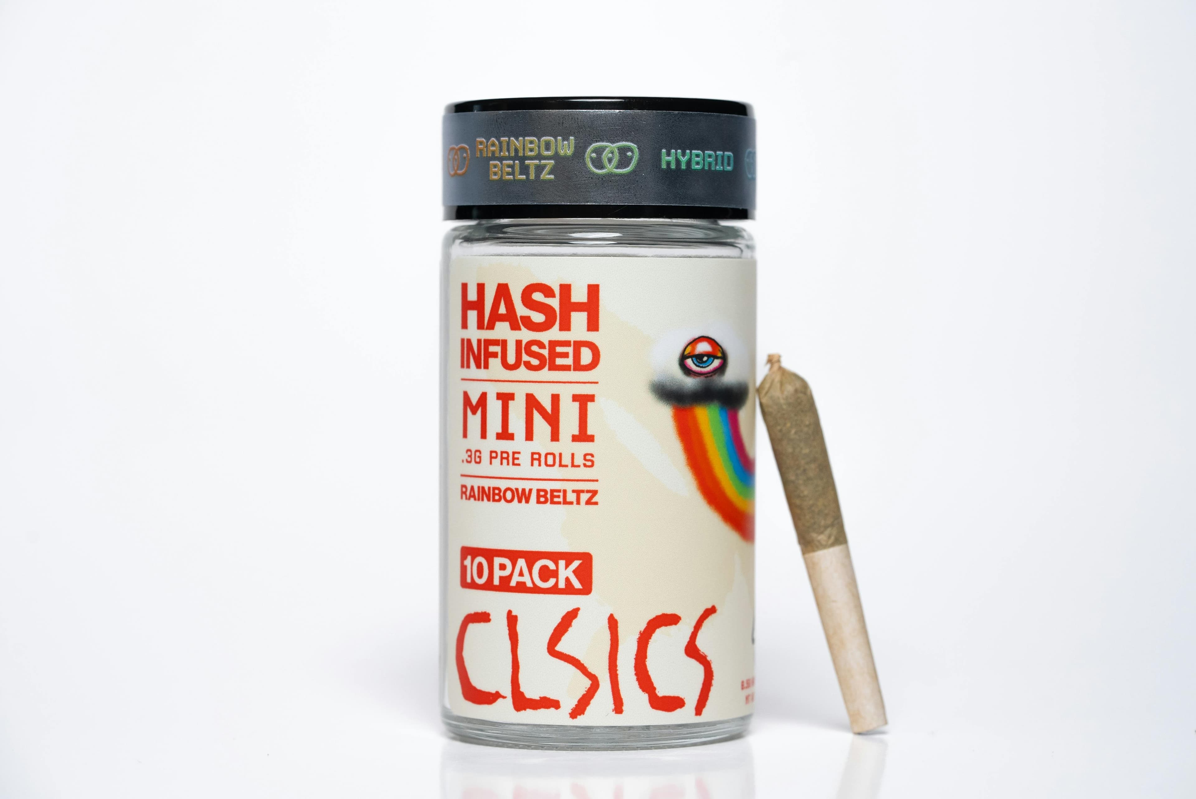 CLSICS | Rainbow Beltz | Hash Infused Joints | 0.3g | 10pk