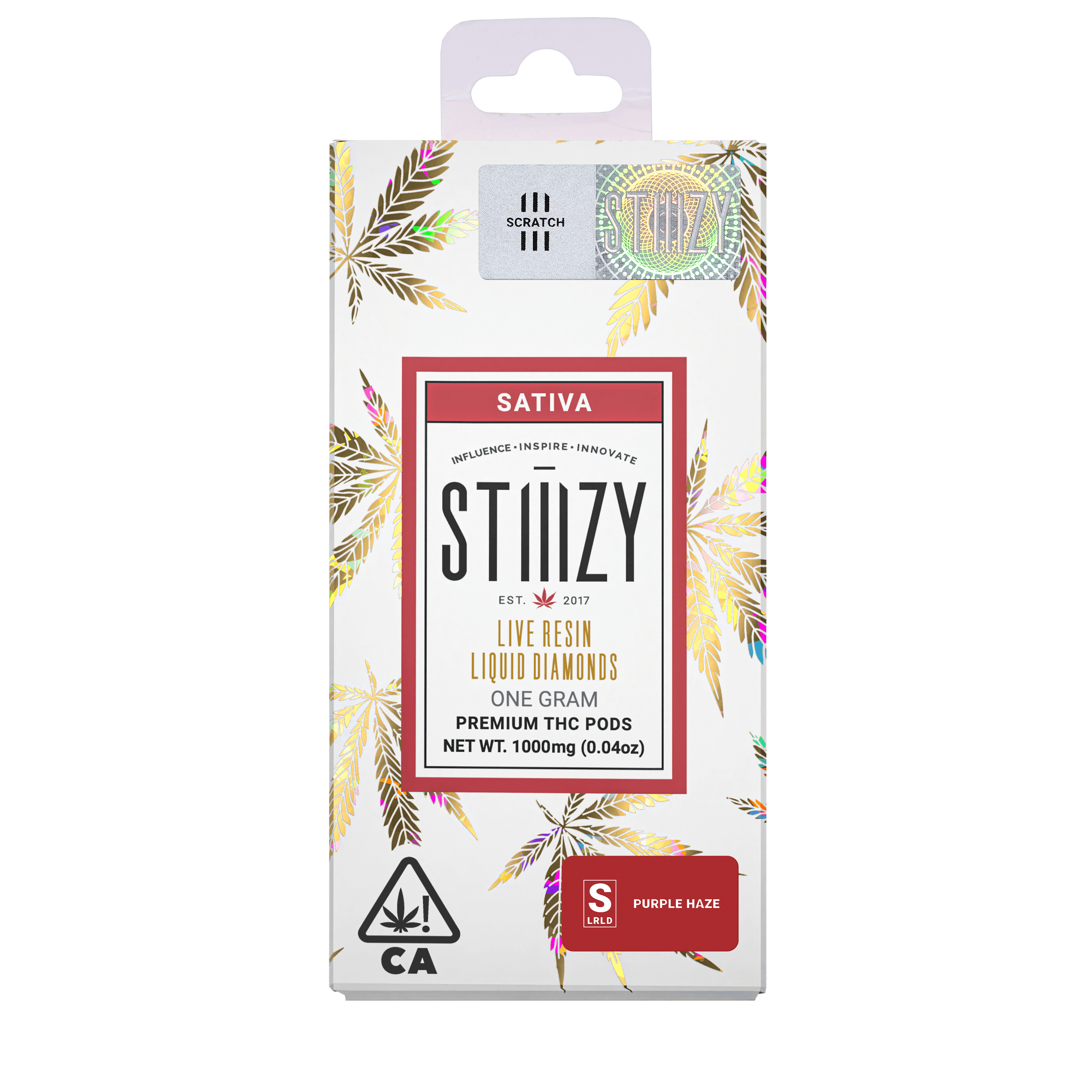 Vape Cartridge - PURPLE HAZE 1G Live Resin Liquid Diamonds Pod - STIIIZY