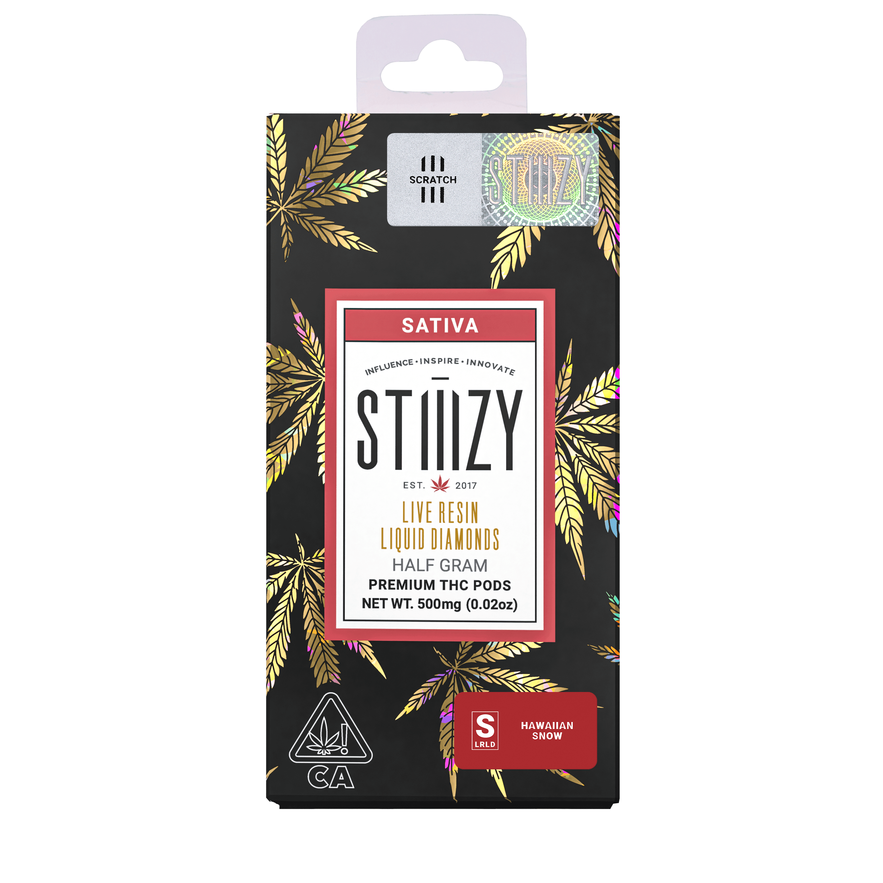 Vape Cartridge - HAWAIIAN SNOW .5G Live Resin Liquid Diamonds Pod - STIIIZY