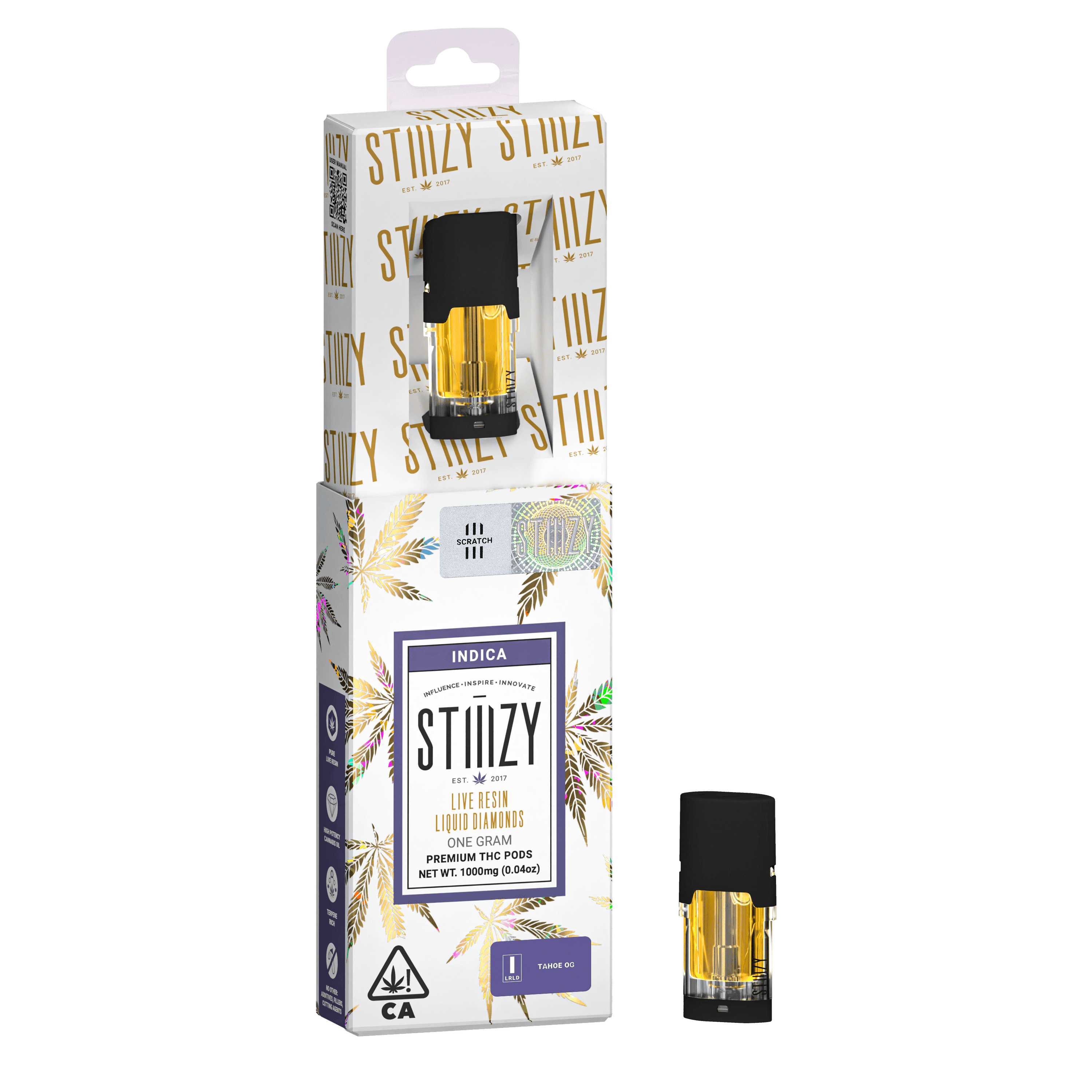 Vape Cartridge - TAHOE OG 1G Live Resin Liquid Diamonds Pod - STIIIZY