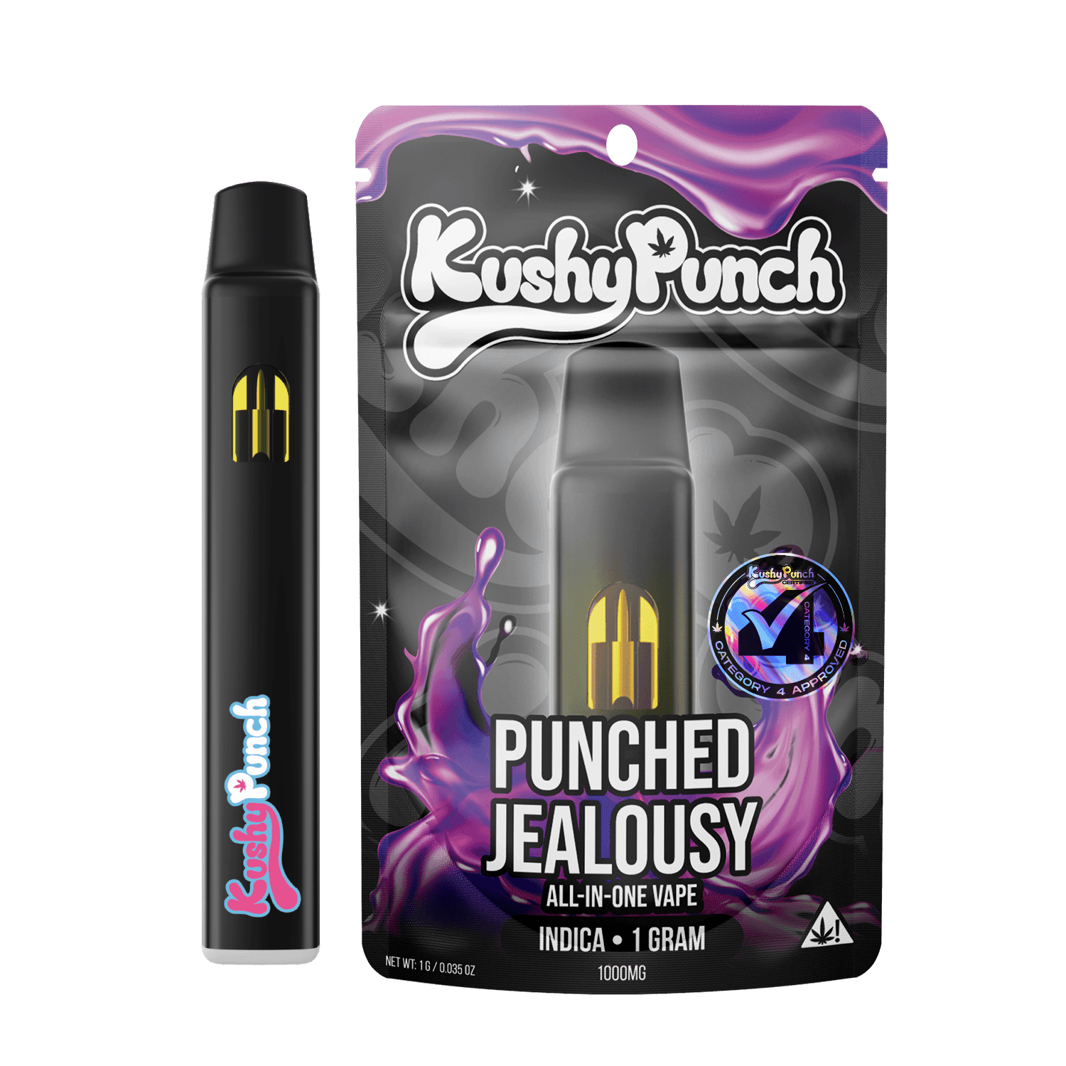 1G Kushy Punch Vape - Punched Jealousy