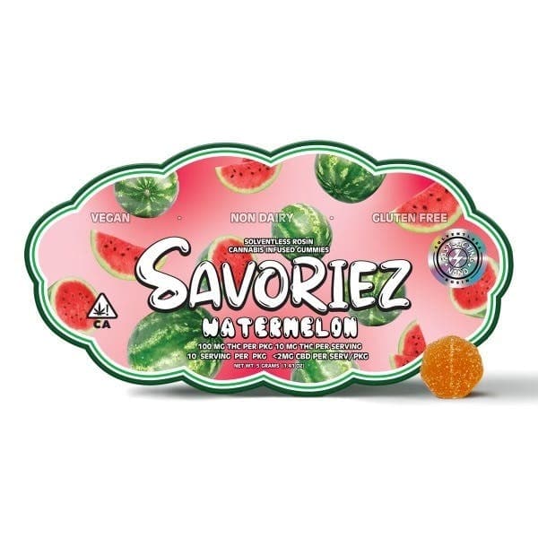 Watermelon - Solventless Rosin Gummies - 100mg by Savoriez