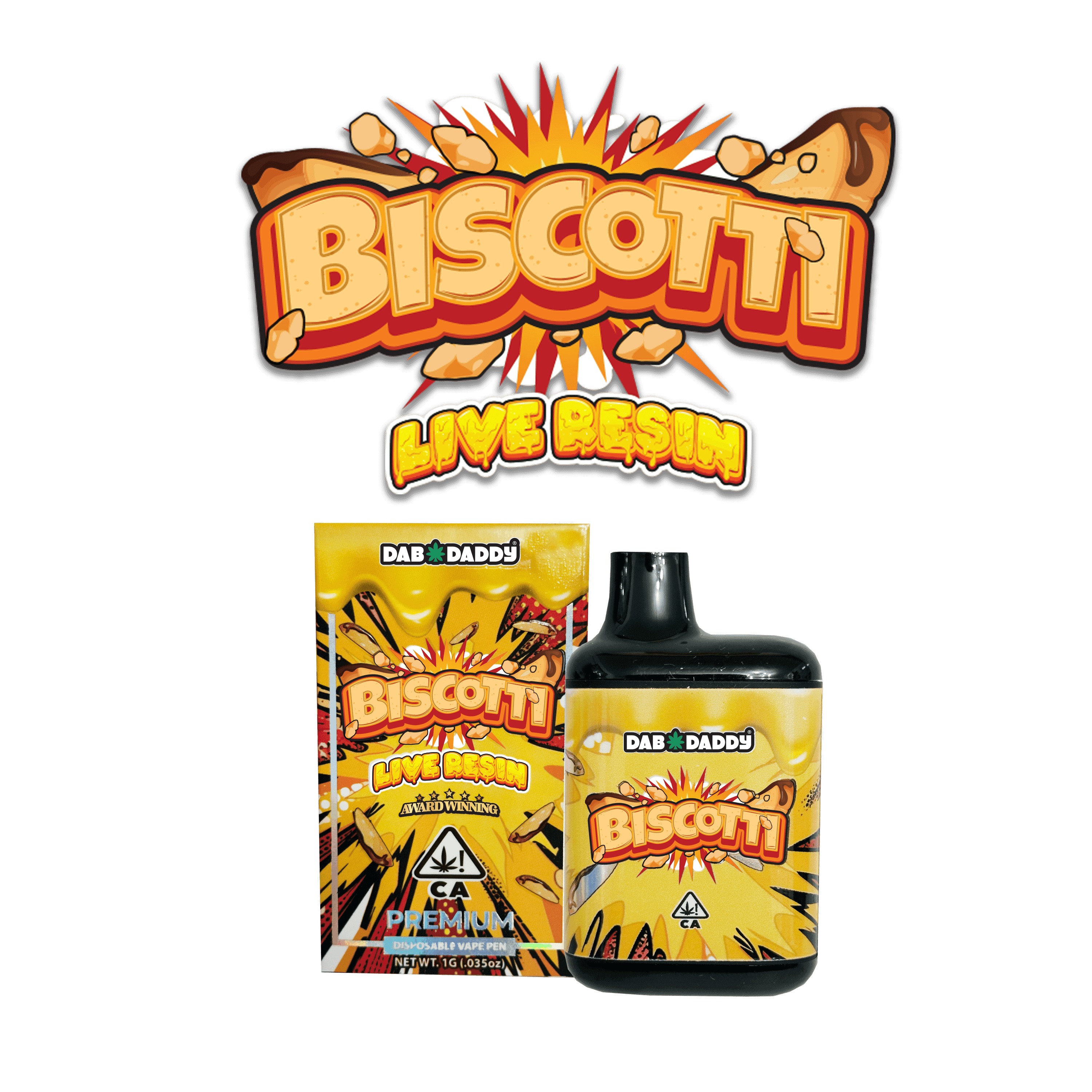 Biscotti Live Resin Dab Daddy® Vape 1g