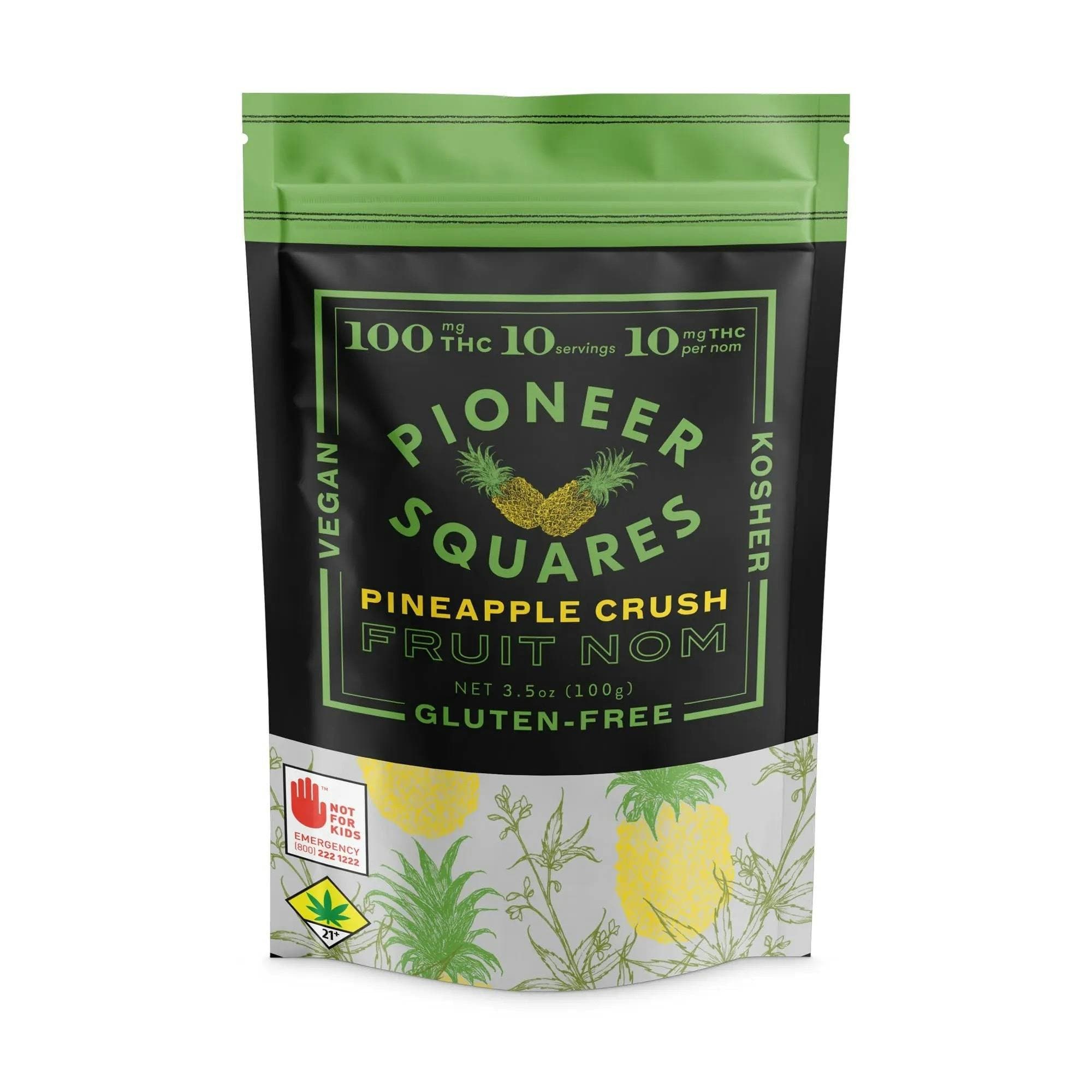 Gummies Pineapple Crush [10pk] (100mg THC)