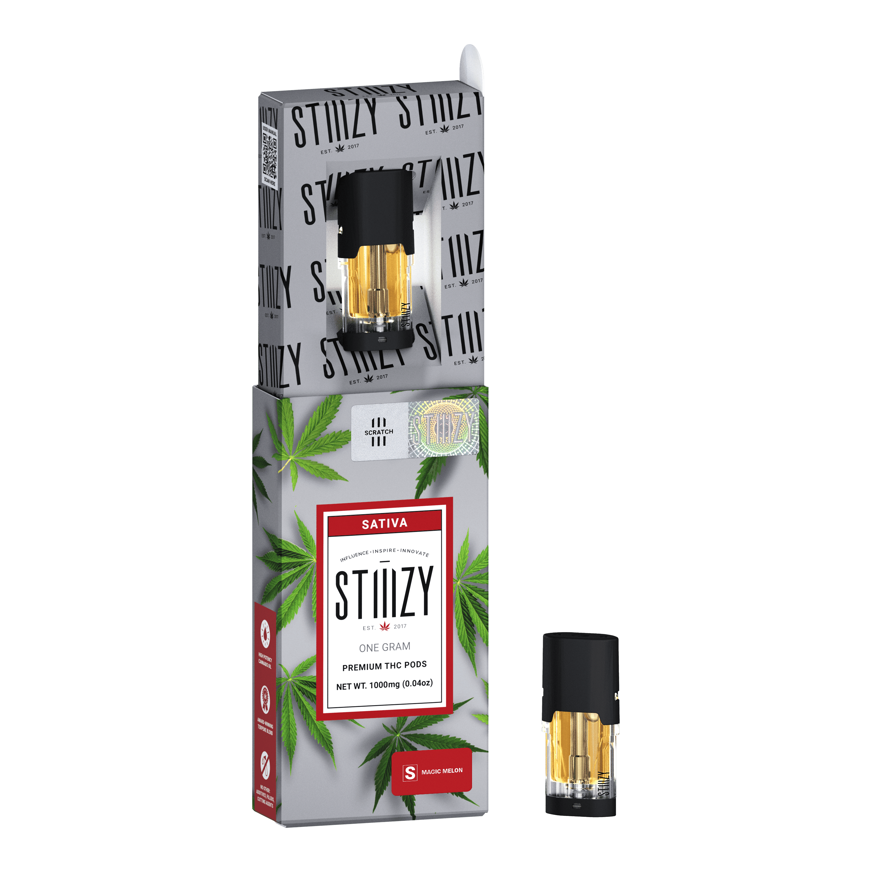 Vape Cartridge - MAGIC MELON 1G Original THC Pod - STIIIZY