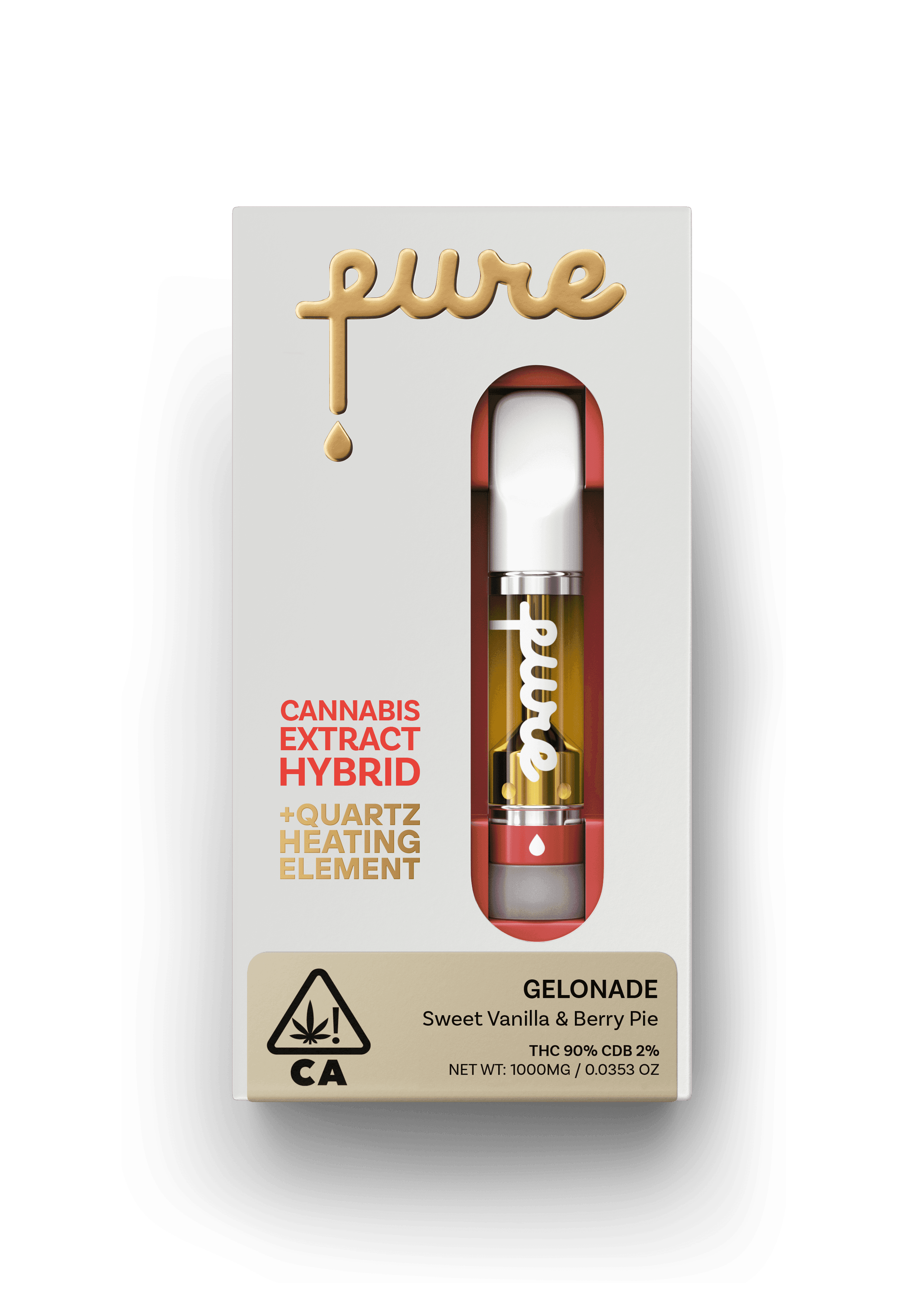 Pure Cannabis Extract 1g Cartridge - Gelonade - Hybrid