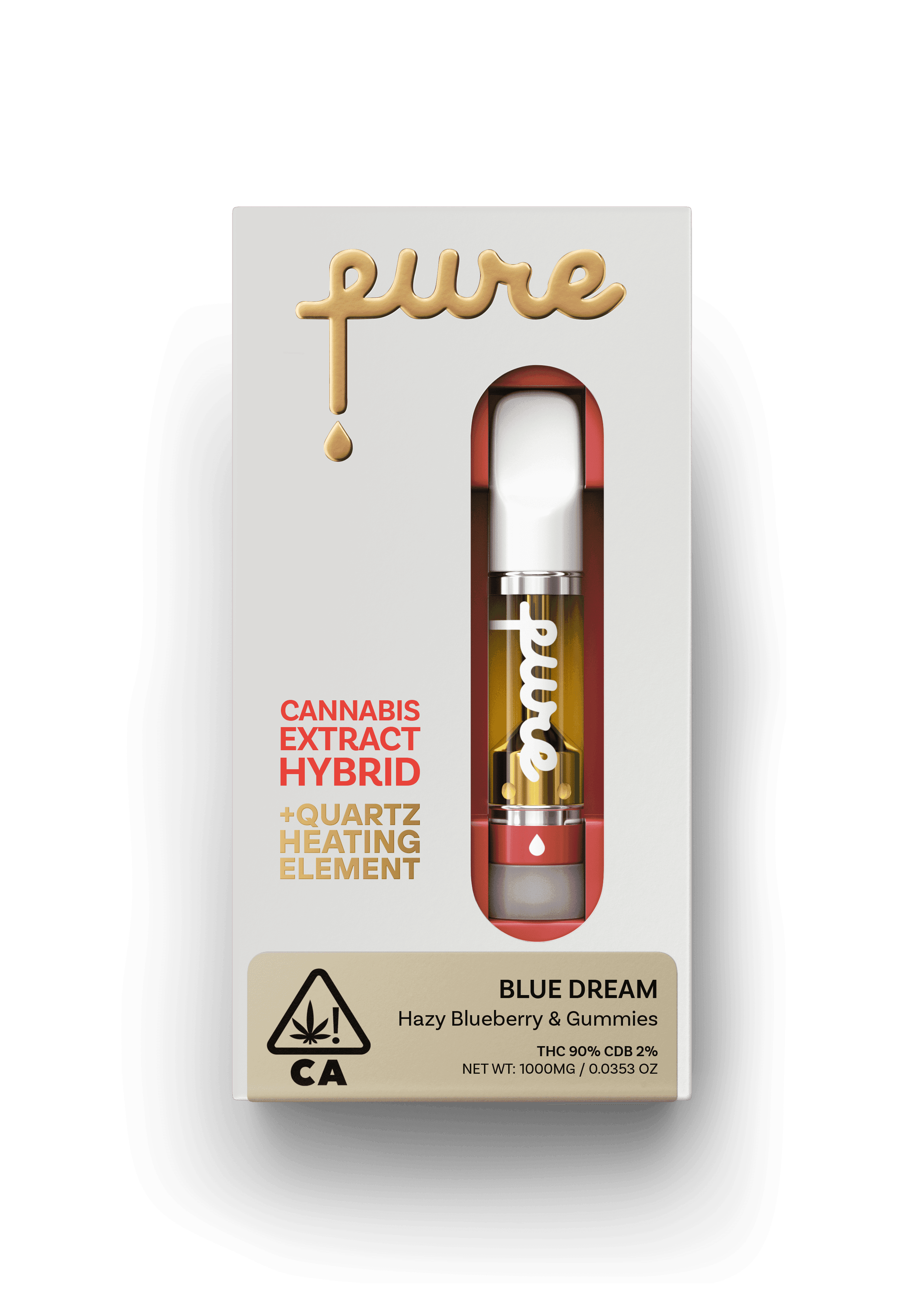 Pure Cannabis Extract 1g Cartridge - Blue Dream - Hybrid