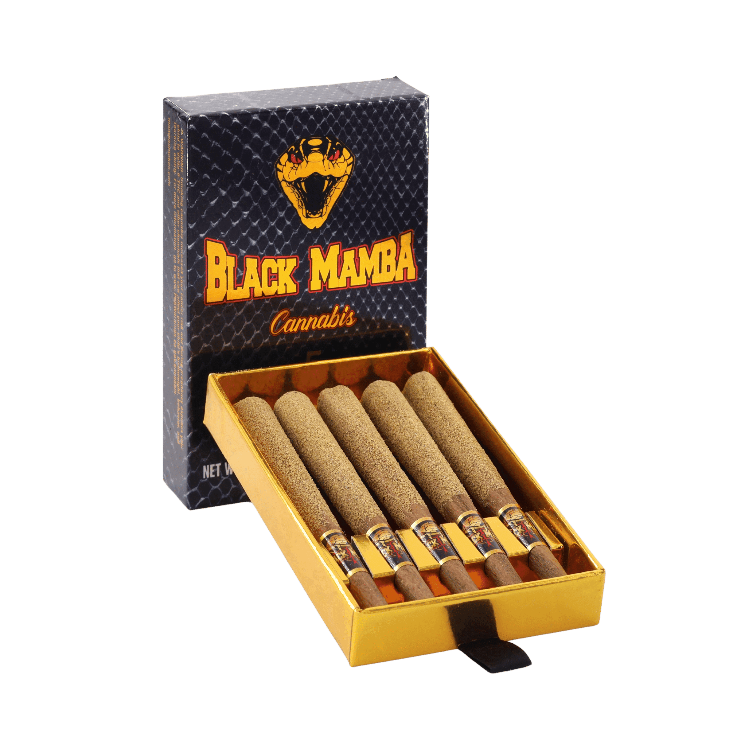 Black Mamba Box - Master Kush - 6g - 5-Pack Infused Blunt