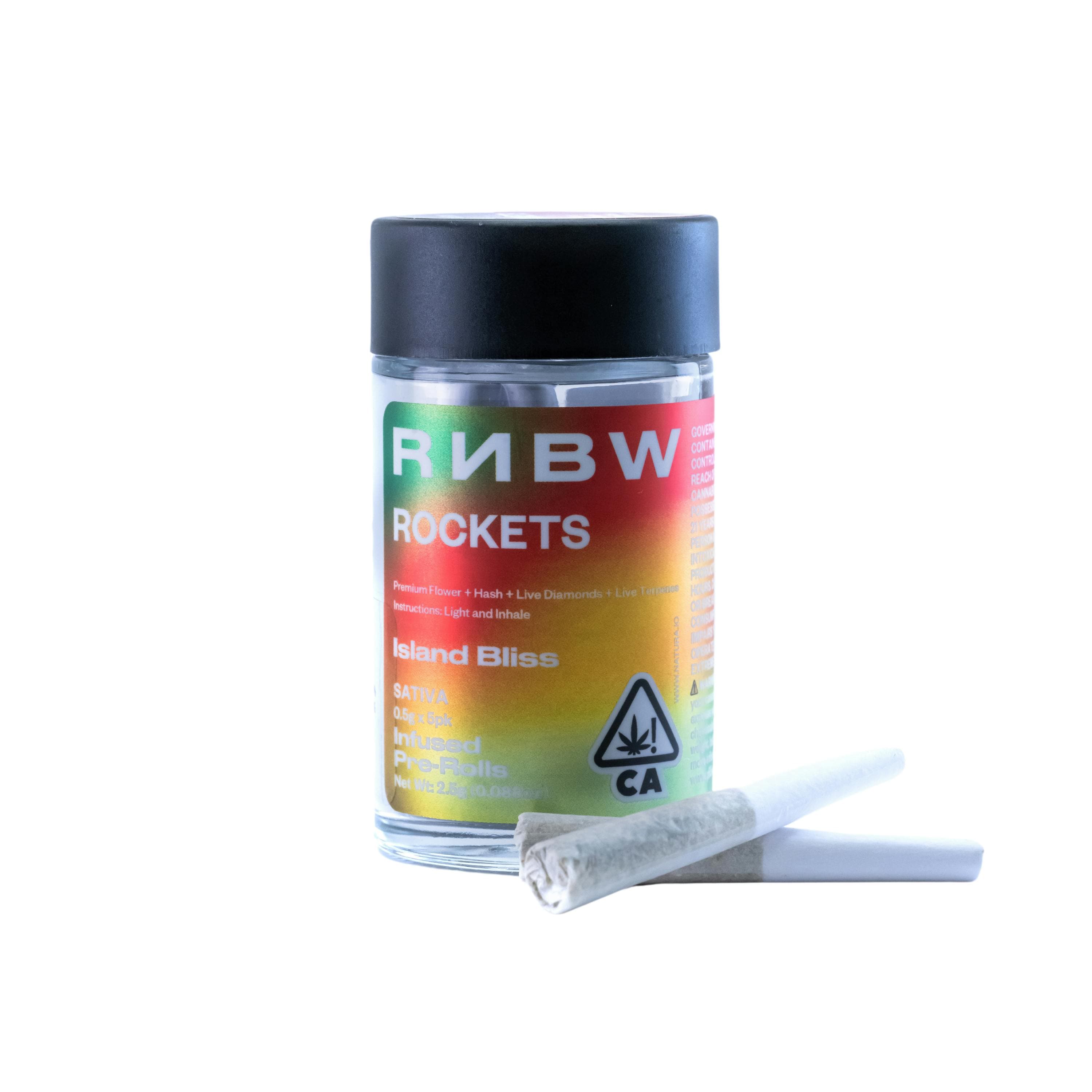 RNBW Rocket | Island Bliss | Infused Minis | 0.5g each | 5pk