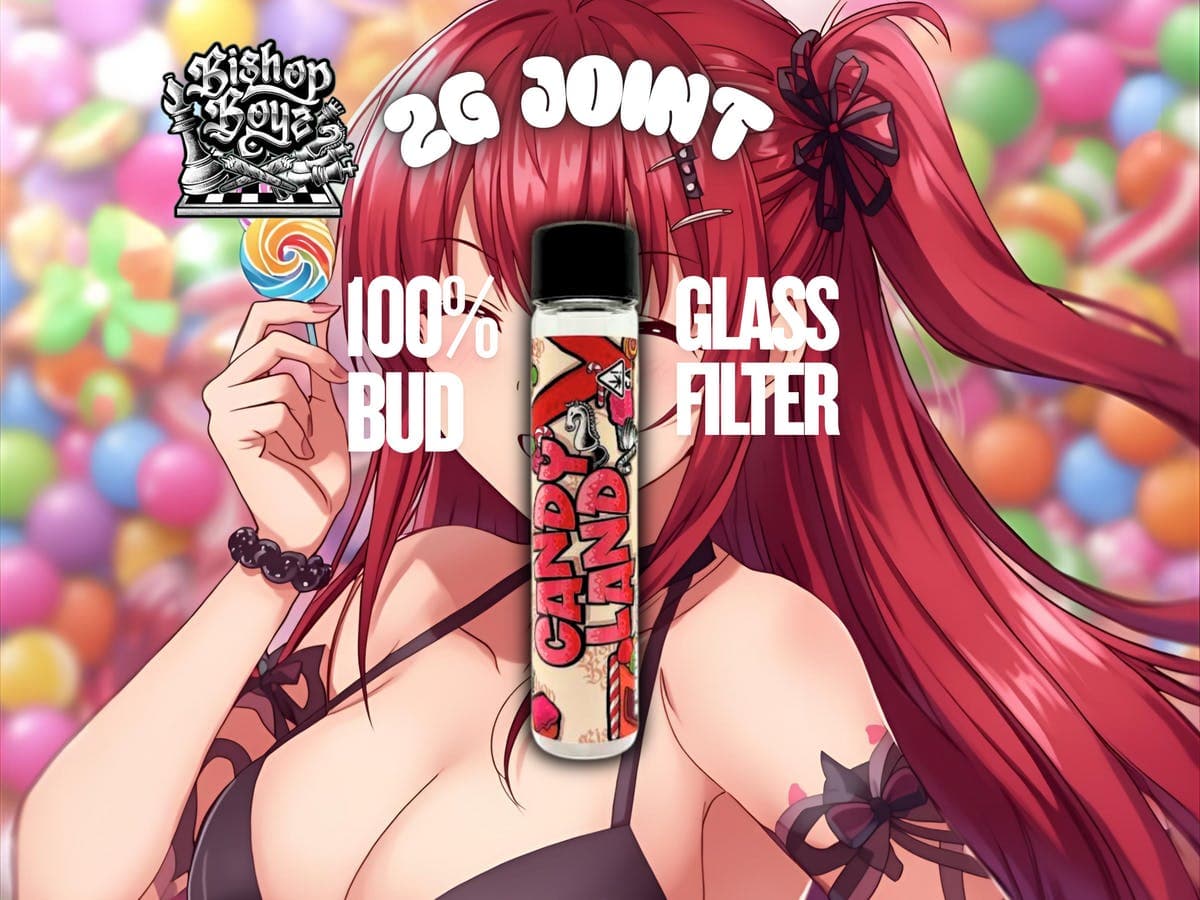 Bishop Boyz 2g All Bud Preroll w/ Glass Tip Candyland