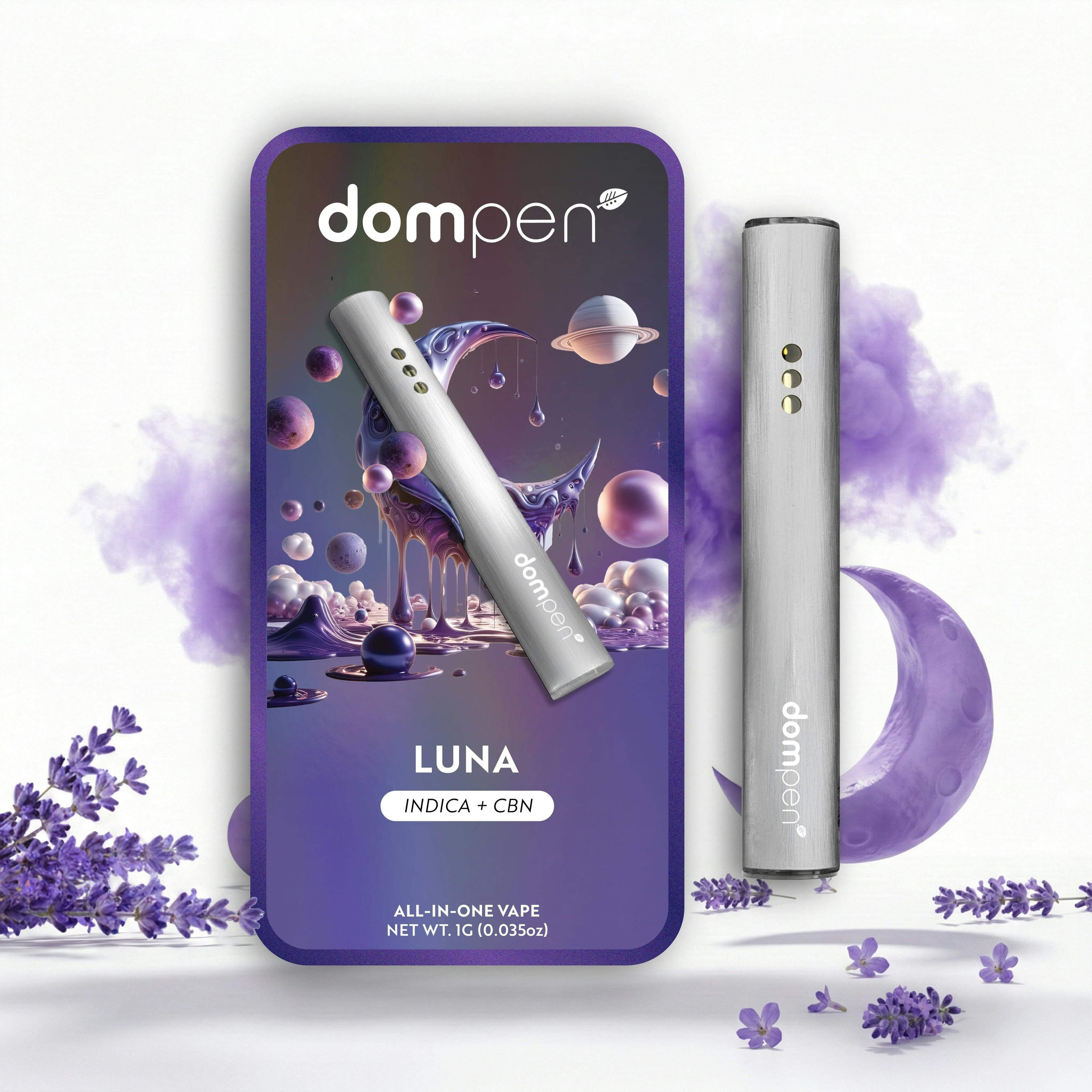 dompen | Lavender Vanilla | Luna Indica + CBN All-in-One | 1g