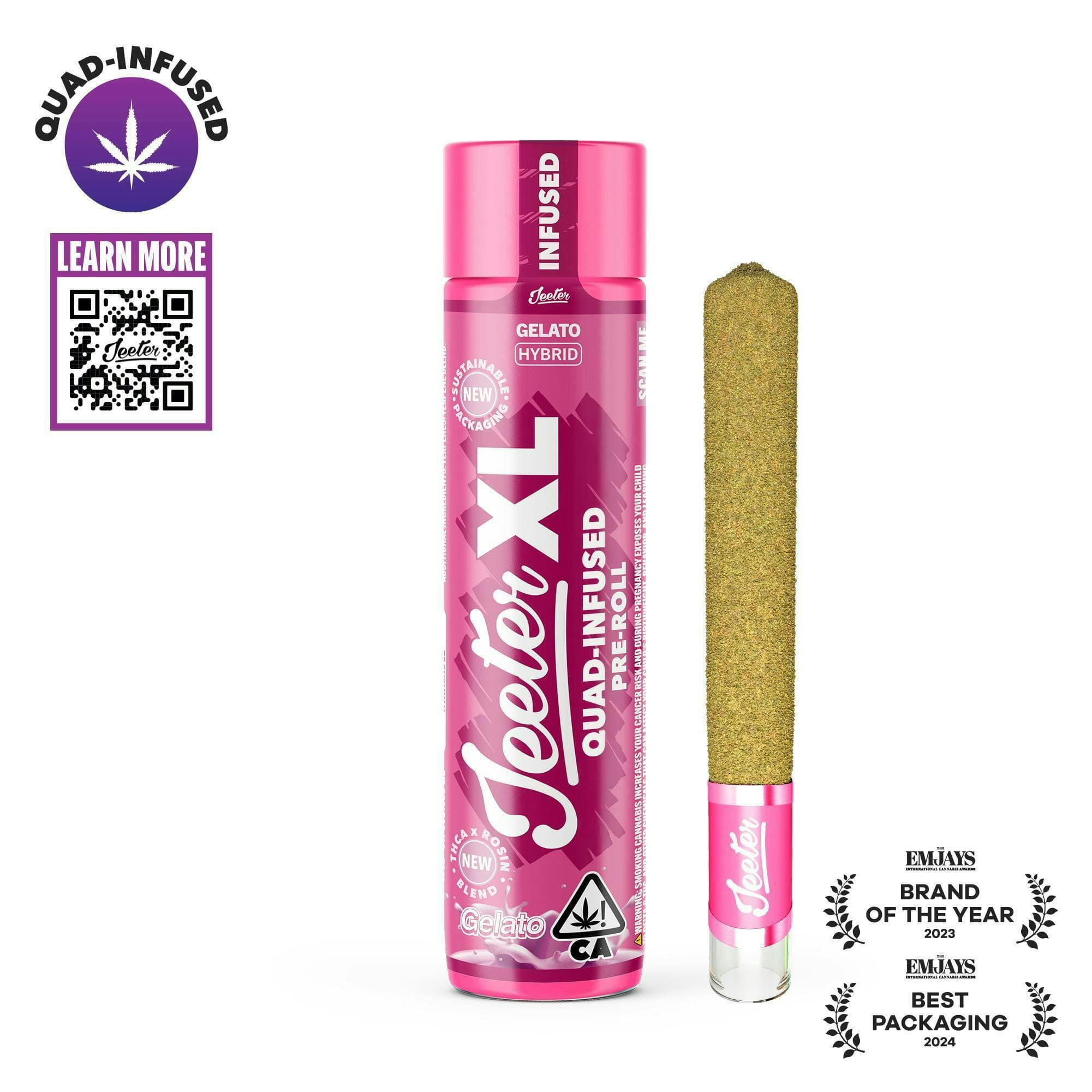 Jeeter | Gelato | XL Quad-Infused Joint | 2g