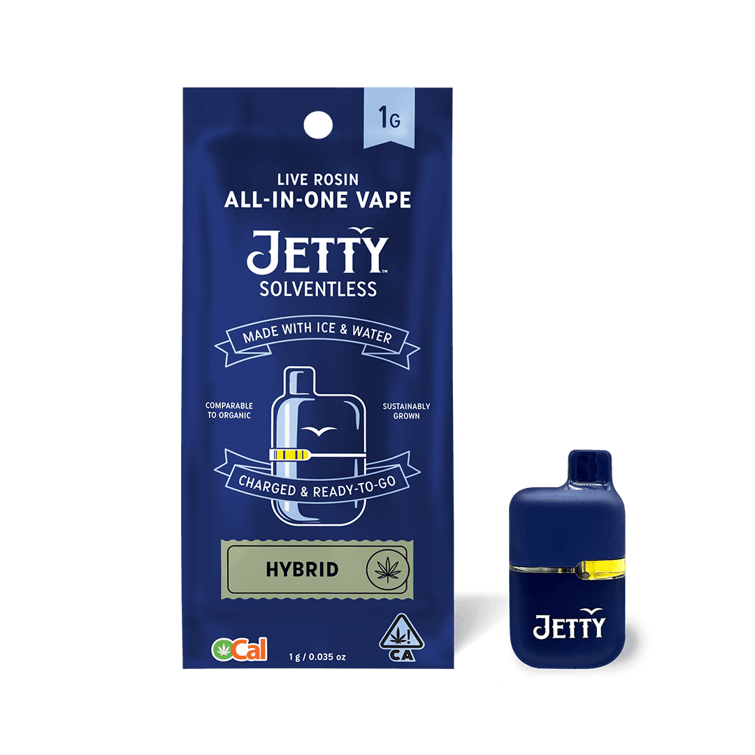 Jetty Extracts | Mini Tank | Hash Burger | Live Rosin Disposable | 1g