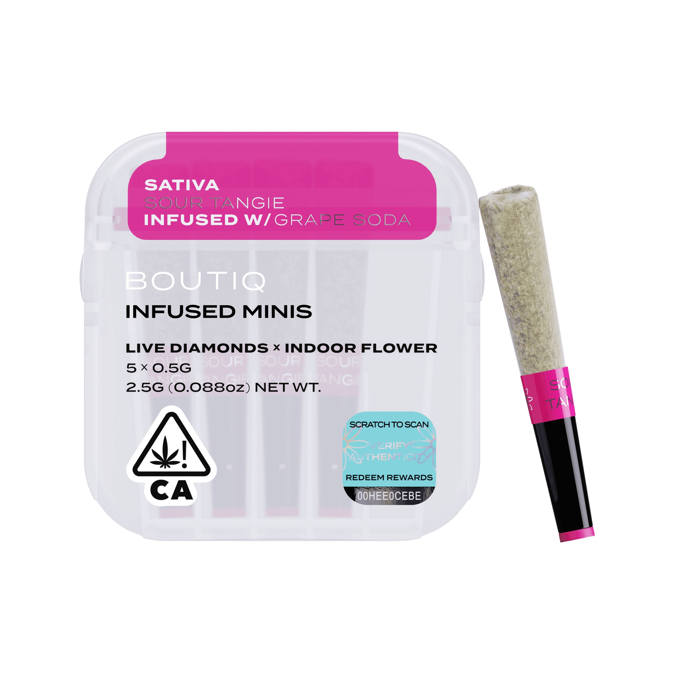 Boutiq | Sour Tangie x Grape Soda Diamonds | Infused Minis | 5pk