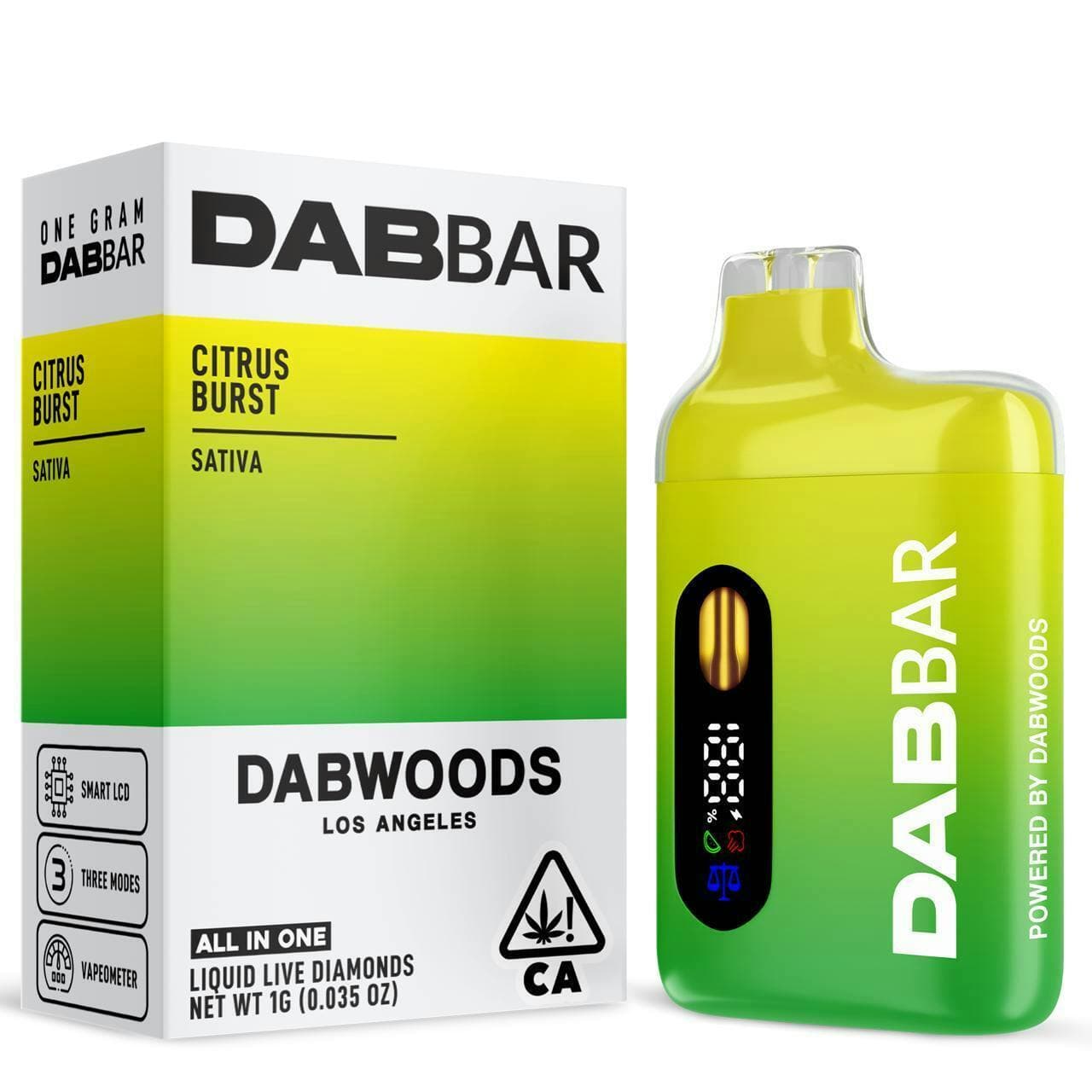 VAPE - DABBAR 2.0 LIQUID DIAMOND CITRUS BURST 1G