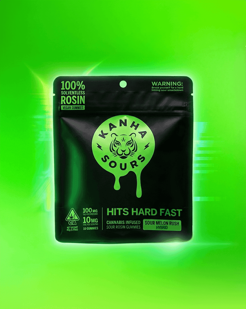 Sour Melon Rush | Rosin Sours | Piff Mintz | Hybrid | 10-pack