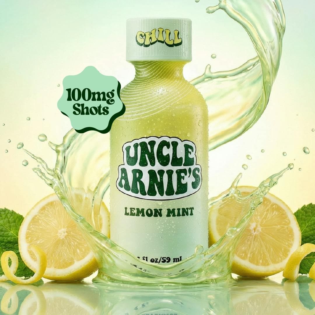 Uncle Arnie's | Lemon Mint 100mg 4:1 CBD | Non-Carbonated | 100mg | 2oz