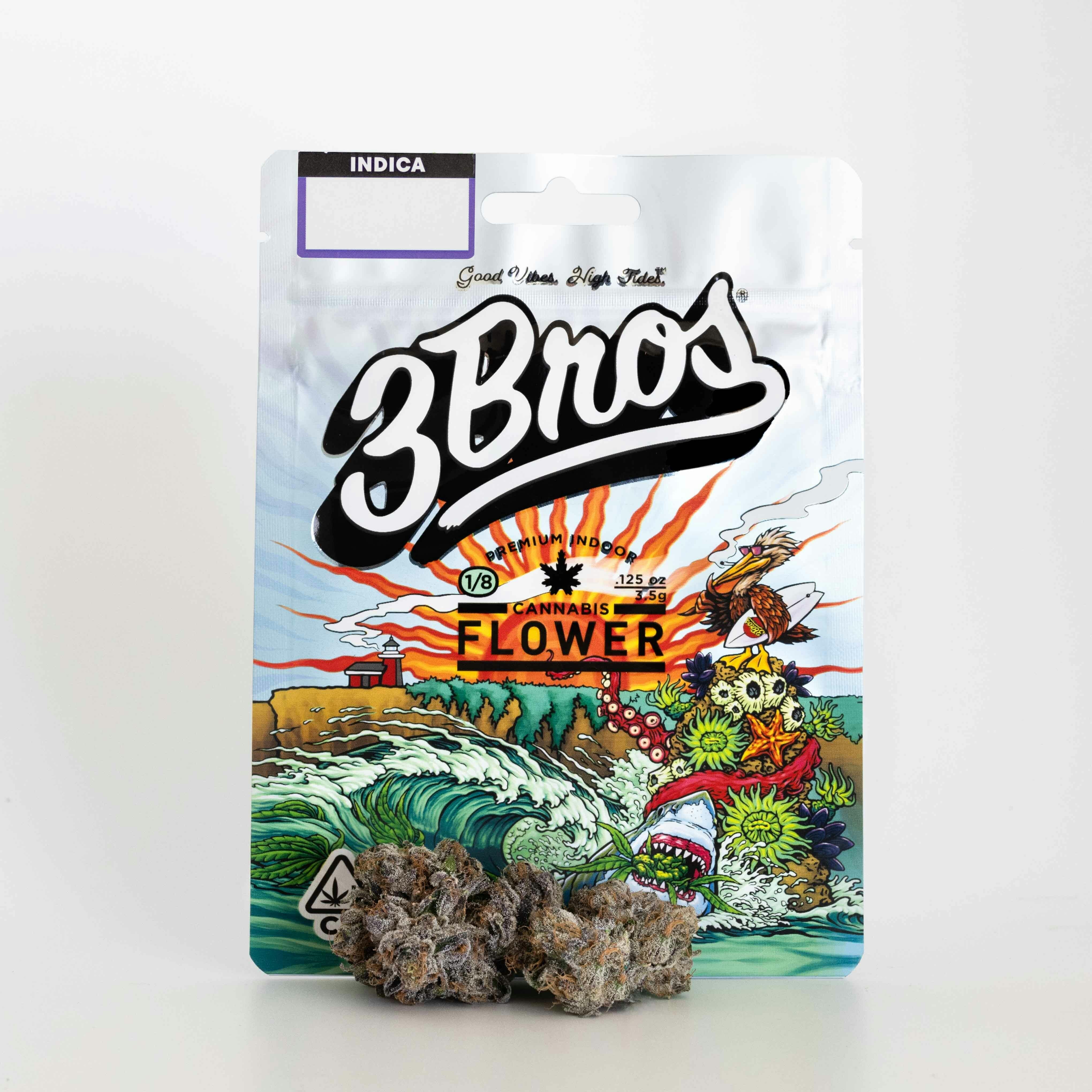 3 Bros | Indoor Flower | 3.5g | Mochi | Indica