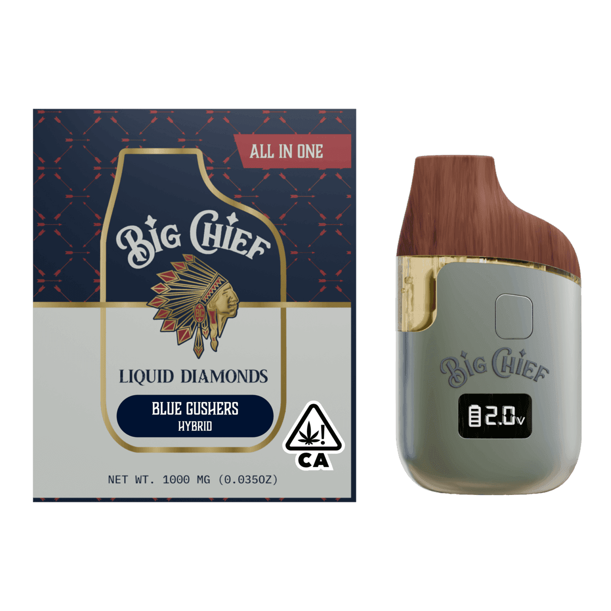 Big Chief | Blue Gushers | Liquid Diamonds Disposable | 1g