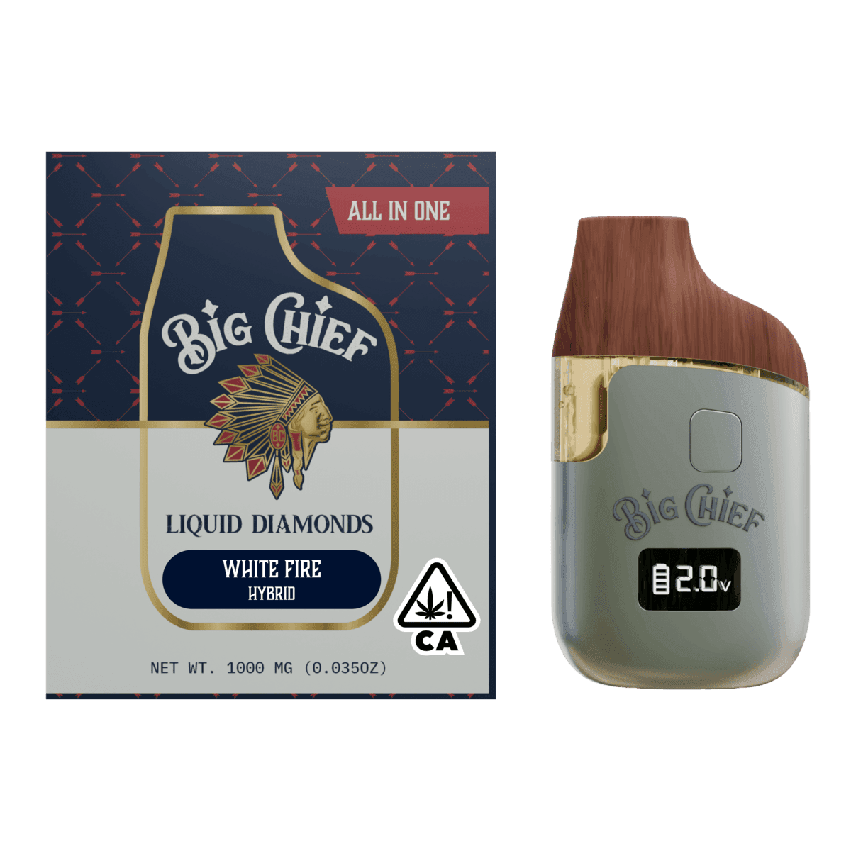 Big Chief | White Fire | Liquid Diamonds Disposable | 1g