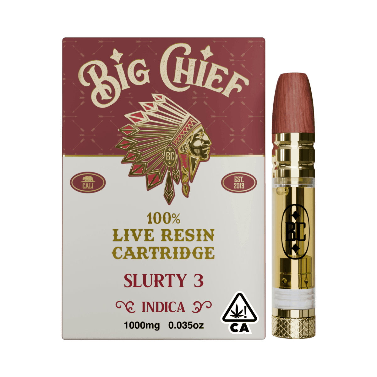 Big Chief | Slurty 3 | Live Resin Cartridge | 1g