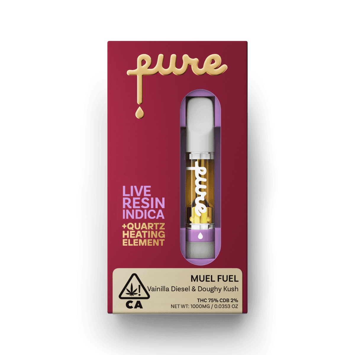 Pure Live Resin 1g Cartridge - Muel Fuel - Indica