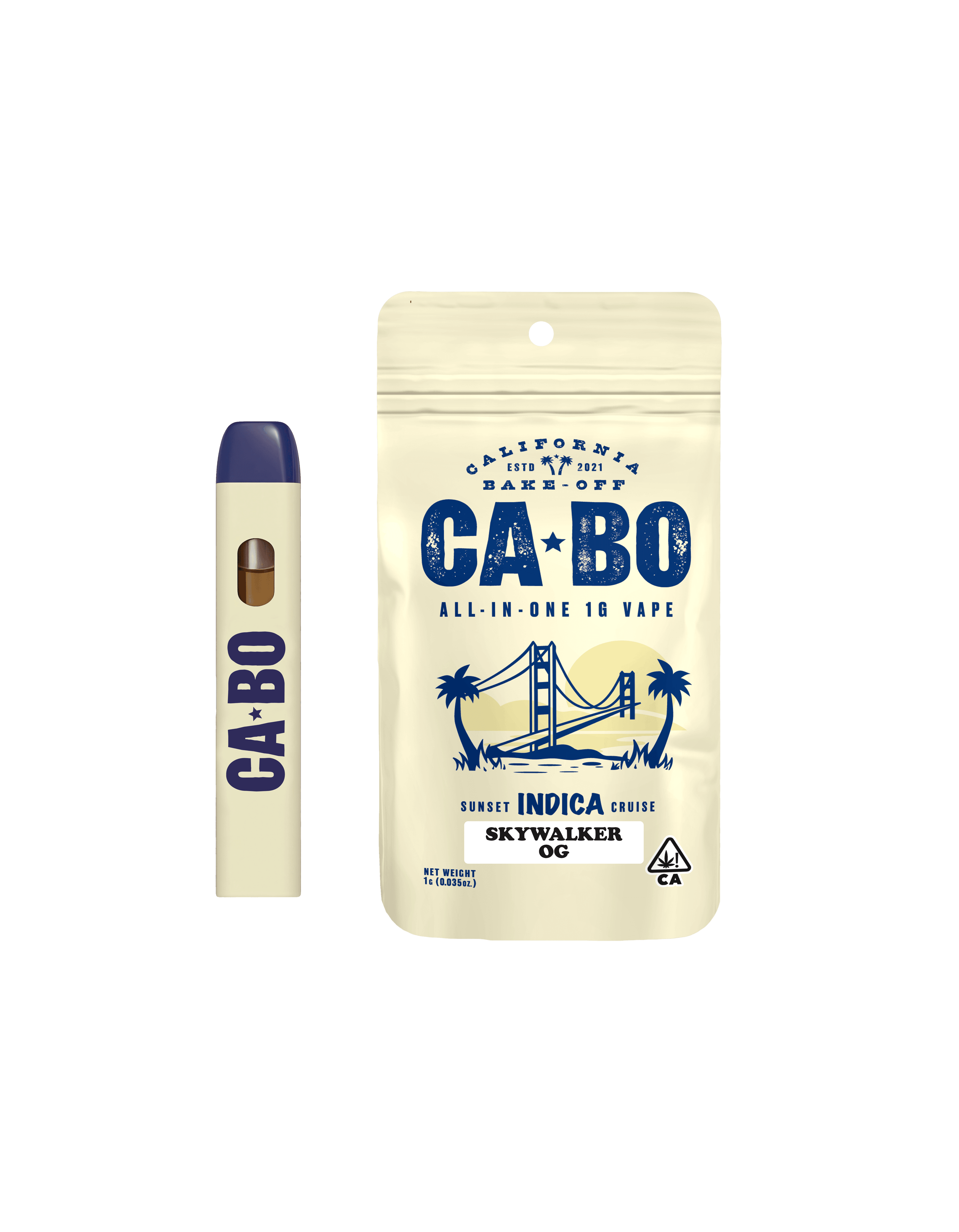 CABO All-In-One 1g Vape - Skywalker OG - Indica