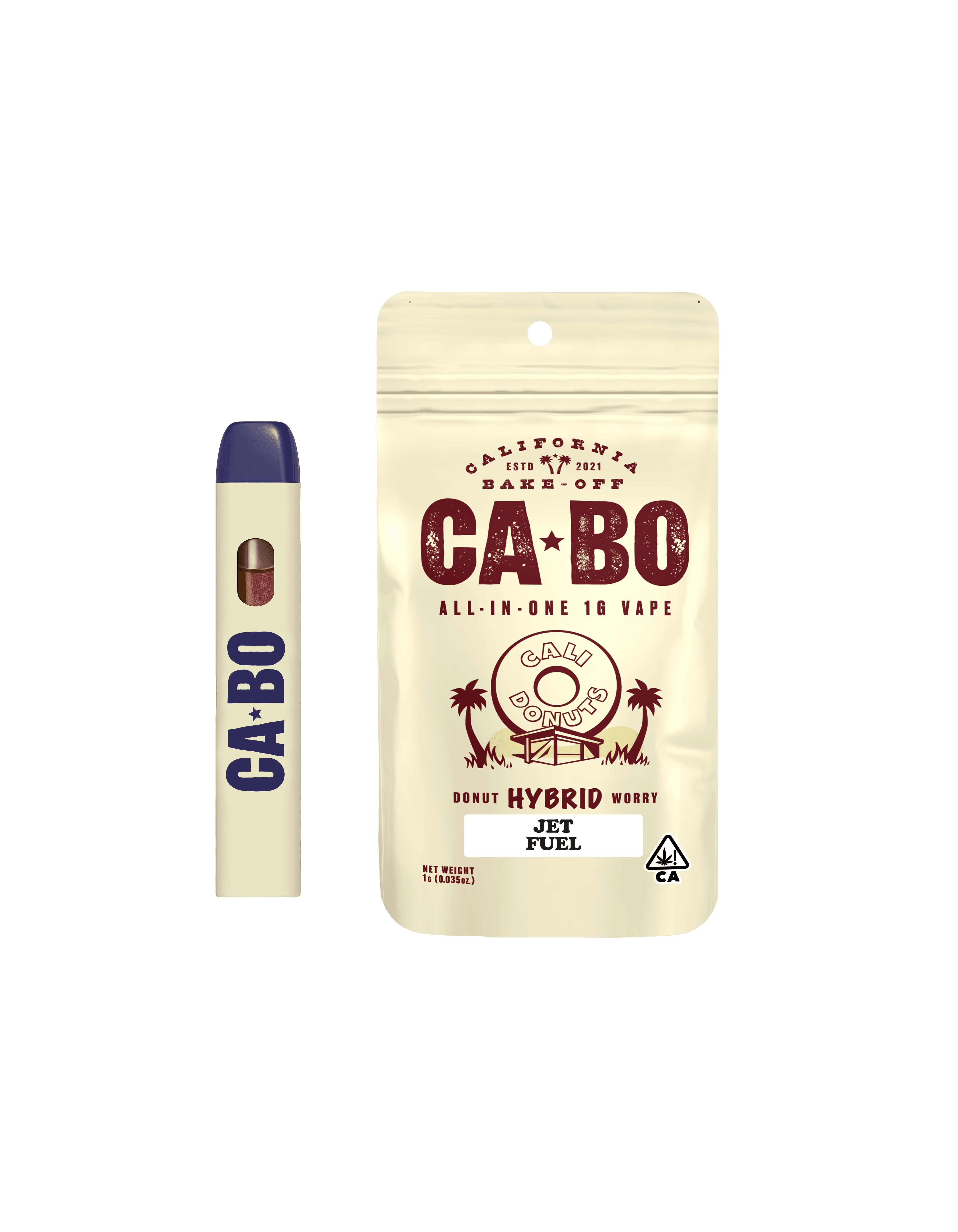 CABO All-In-One 1g Vape - Jet Fuel - Hybrid