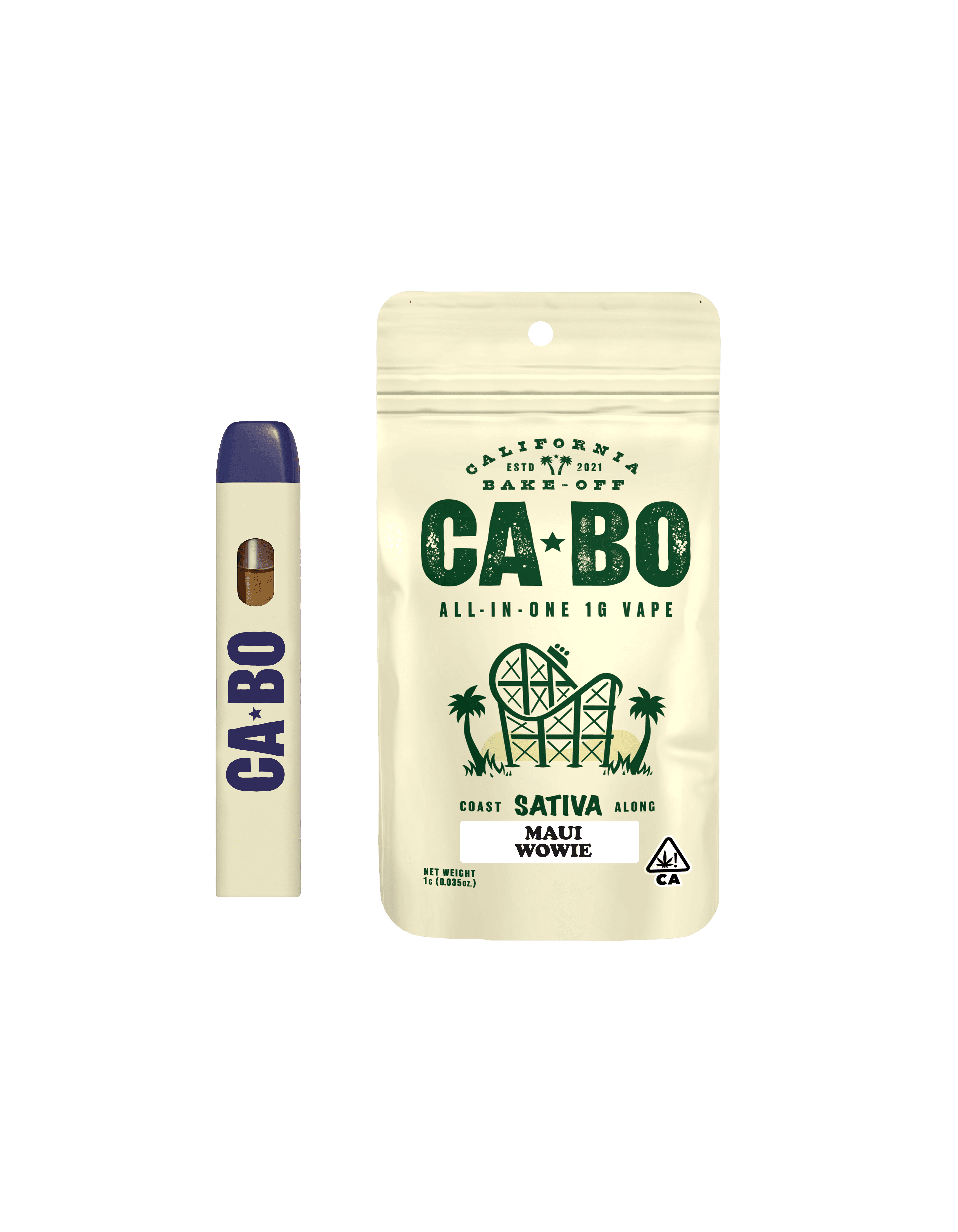CABO All-In-One 1g Vape - Maui Wowie - Sativa