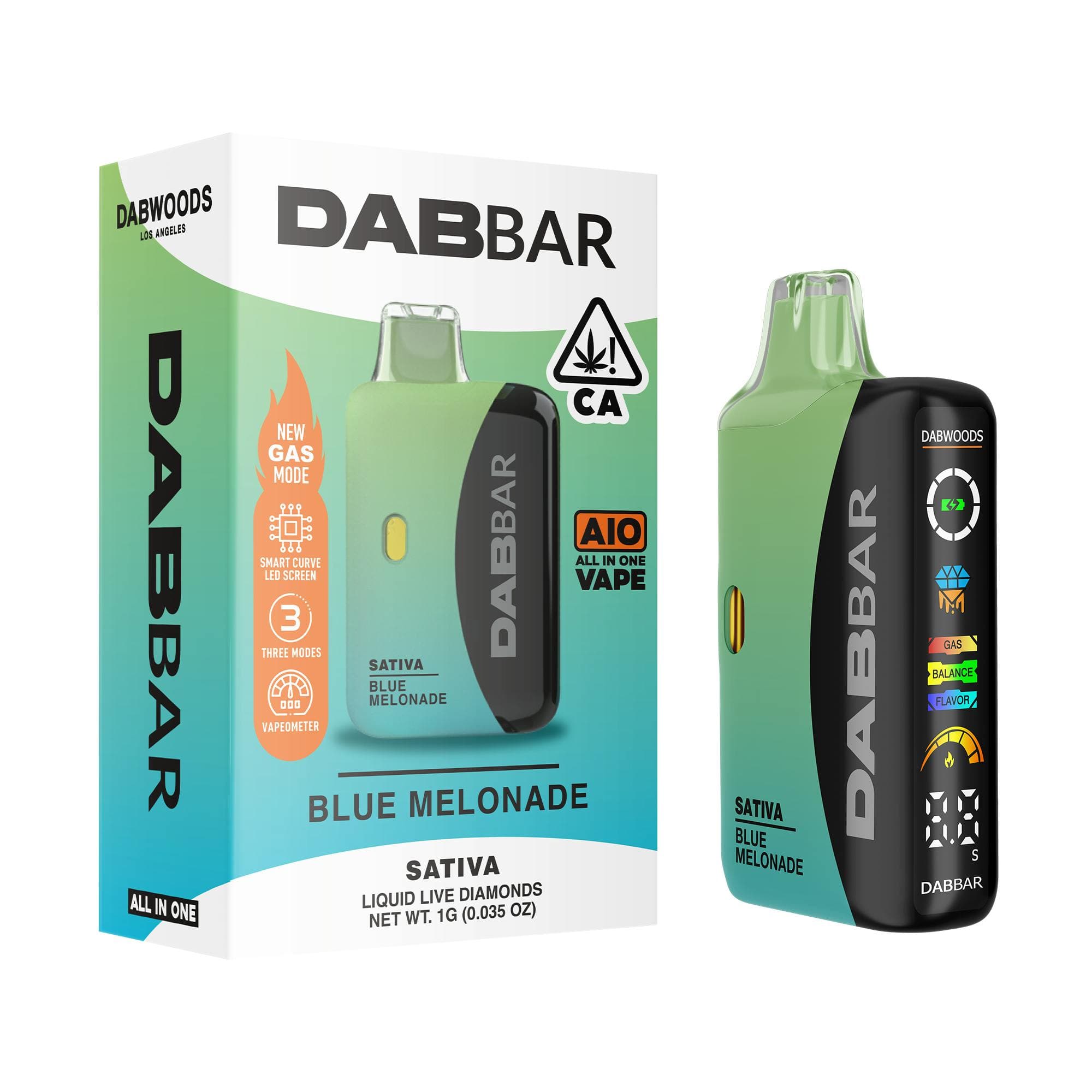 VAPE - DABBAR 3.0 LIQUID LIVE DIAMONDS BLUE MELONADE 1G