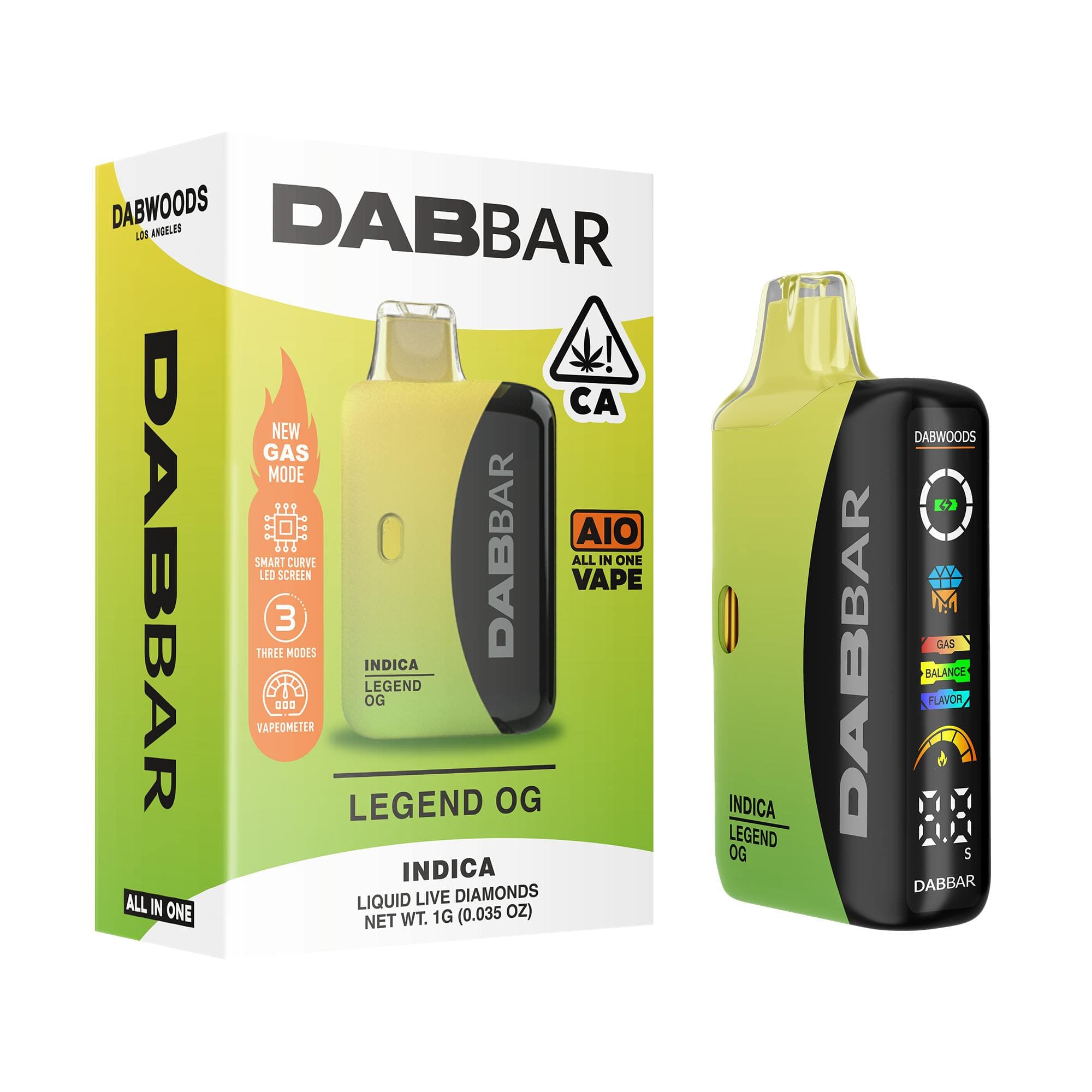 VAPE - DABBAR 3.0 LIQUID LIVE DIAMONDS LEGEND OG 1G
