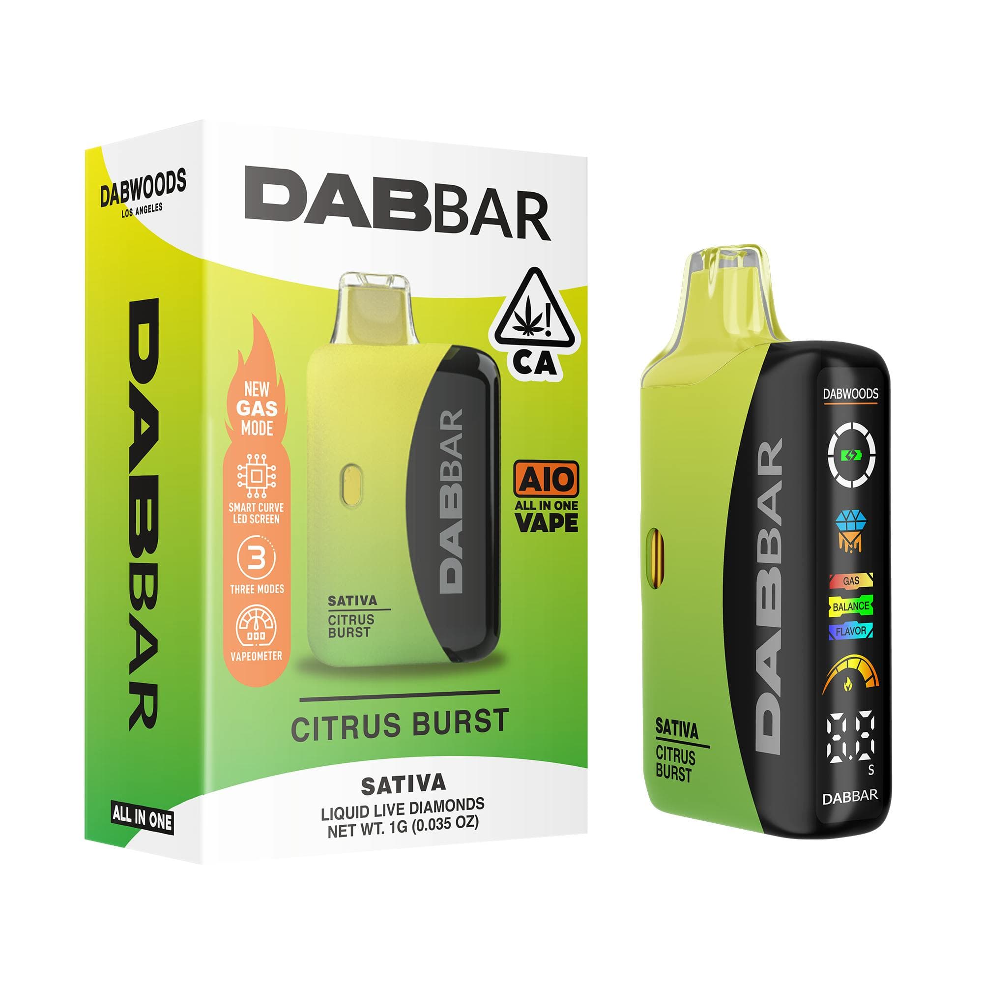 VAPE - DABBAR 3.0 LIQUID LIVE DIAMONDS CITRUS BURST 1G