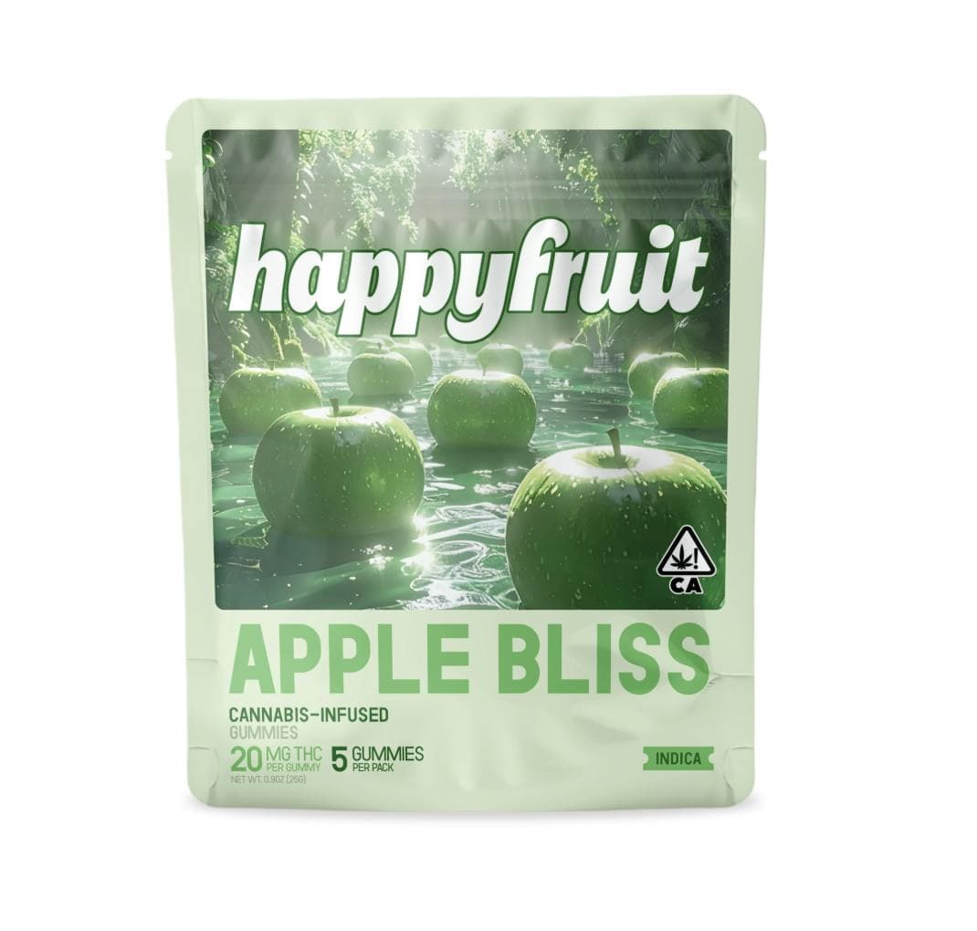 Happy Fruit - Apple Bliss Gummies - 100mg THC - 5pk