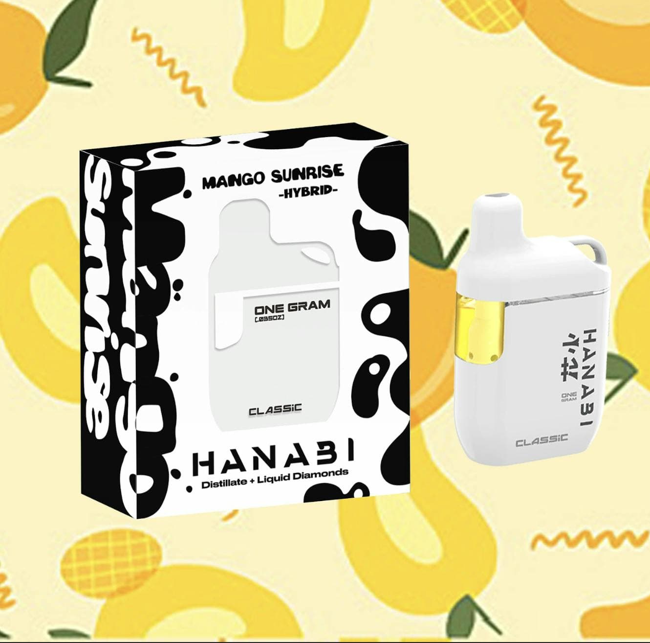Hanabi | Mango Sunrise | Classic Disposable | 1g