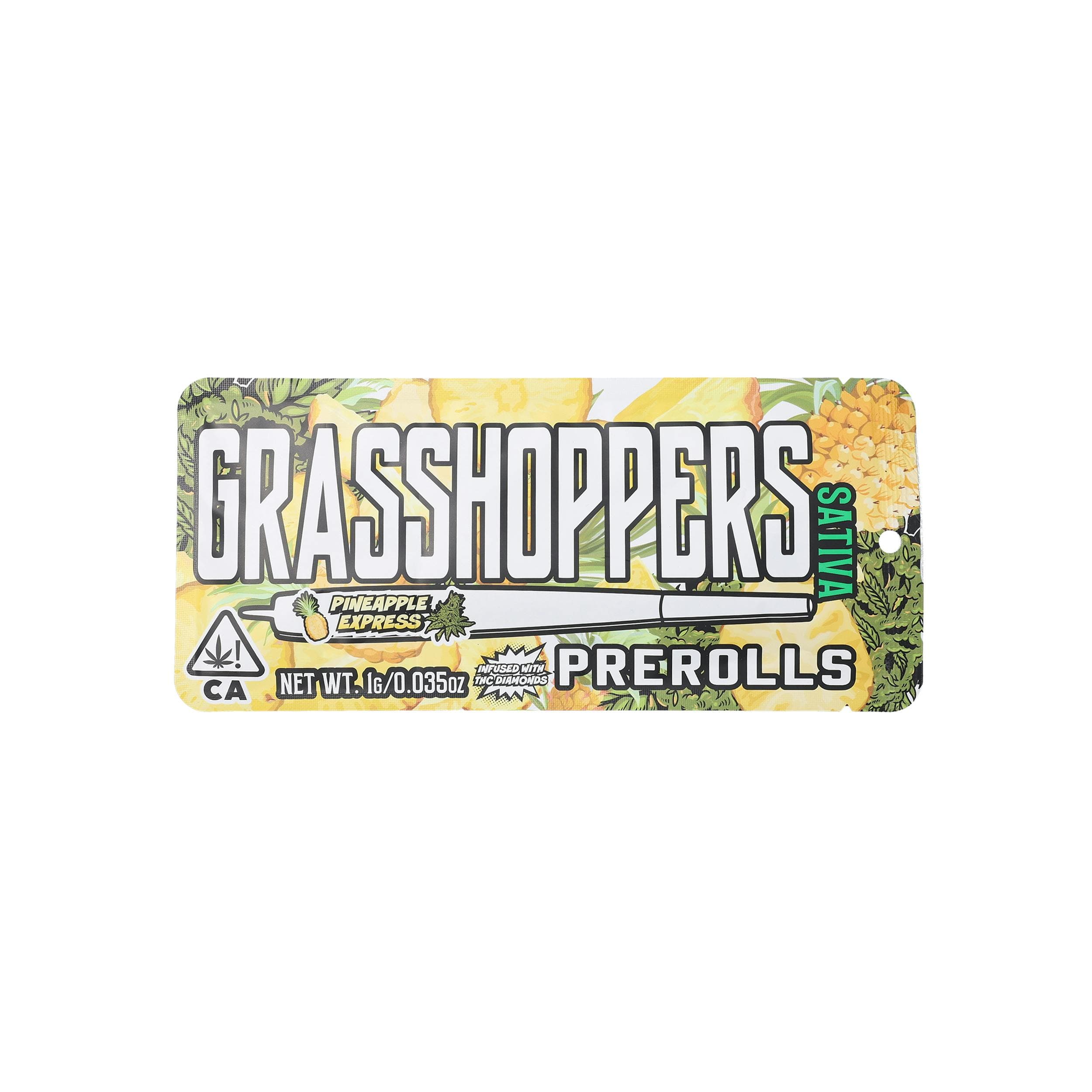 Grasshoppers - Infused Flavors Preroll 1g - Pineapple Express