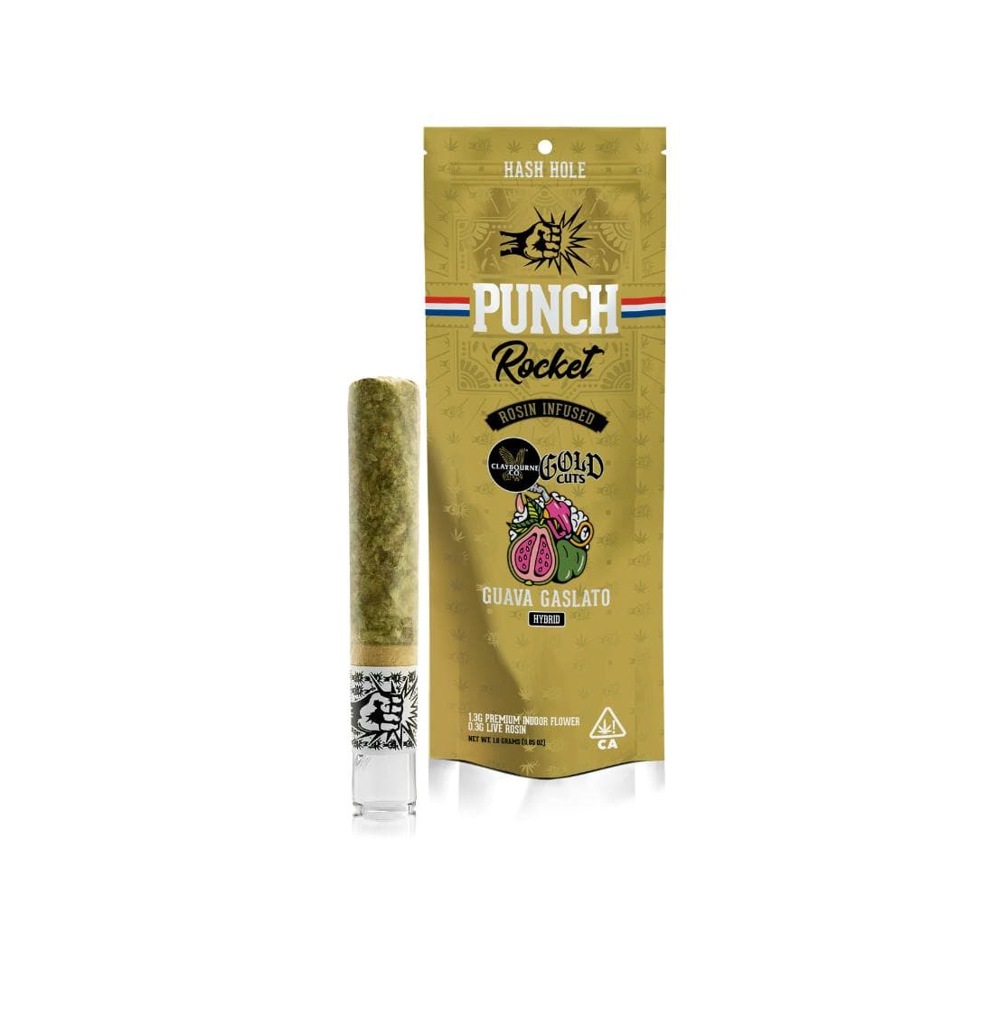 Punch | Guava Gaslato x Amarelo | Rocket | Claybourne | 1.6g