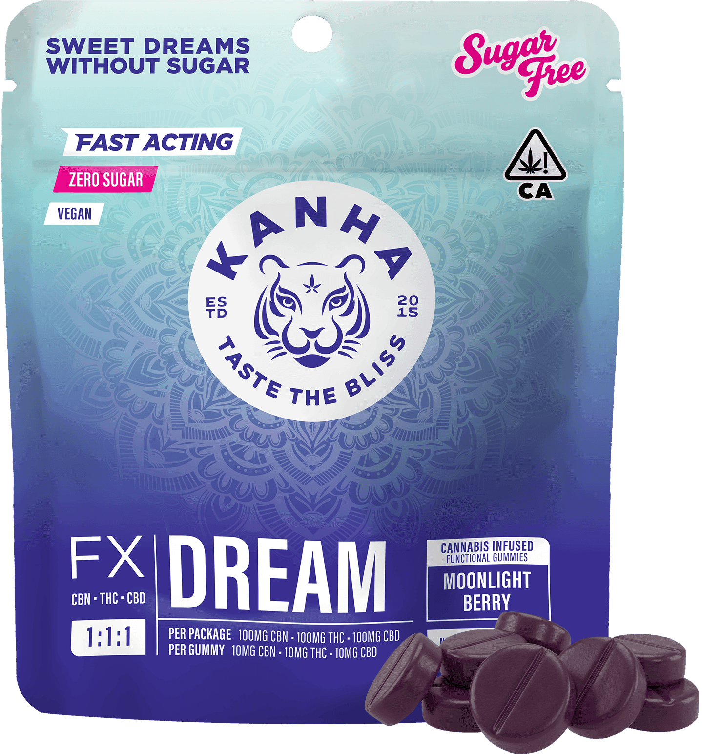 DREAM 1:1:1 Moonlight Berry | 100mg CBN/100mg CBD/100mg THC