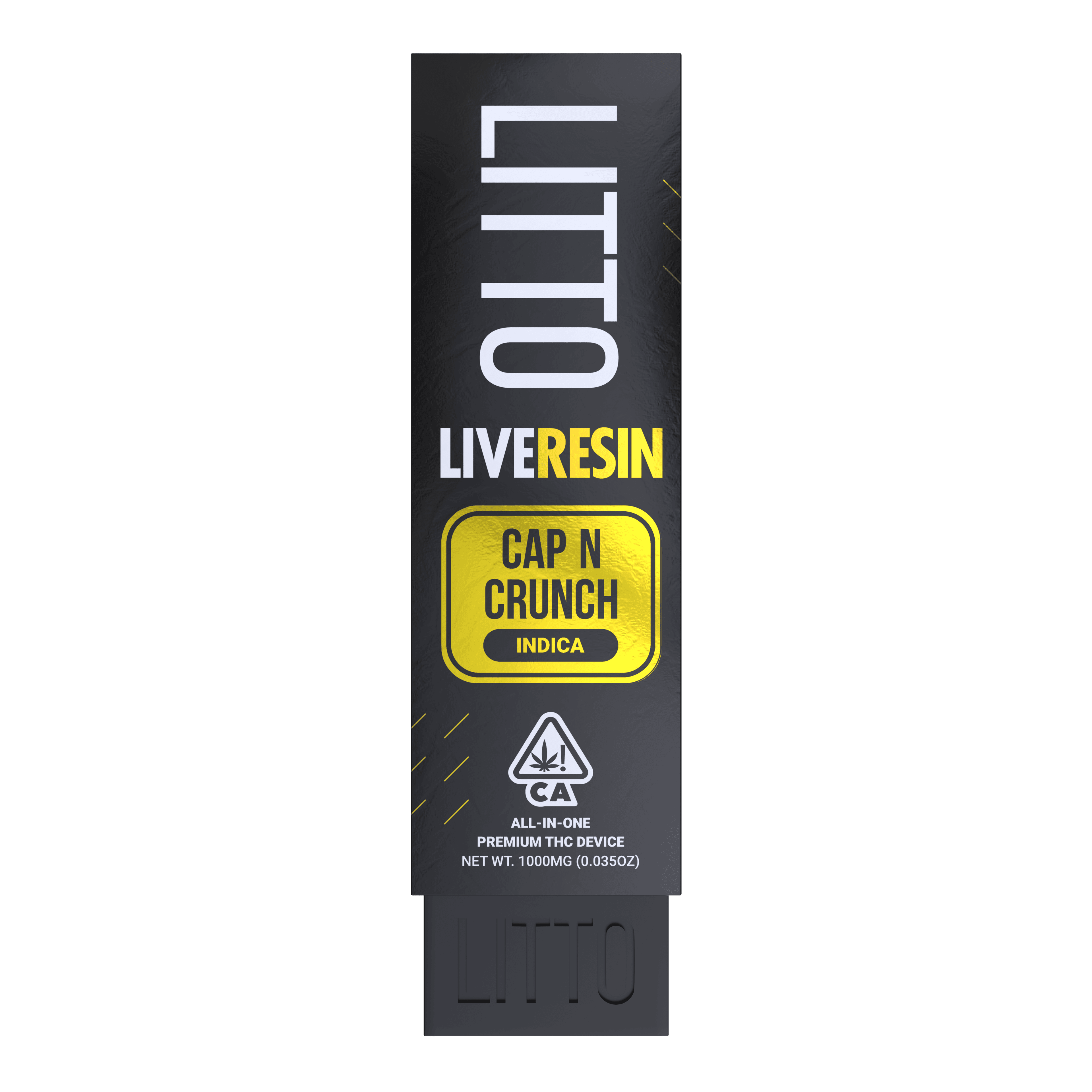 LITTO - Cap N Crunch - Live Resin - All-In-One Device - Indica - 1G