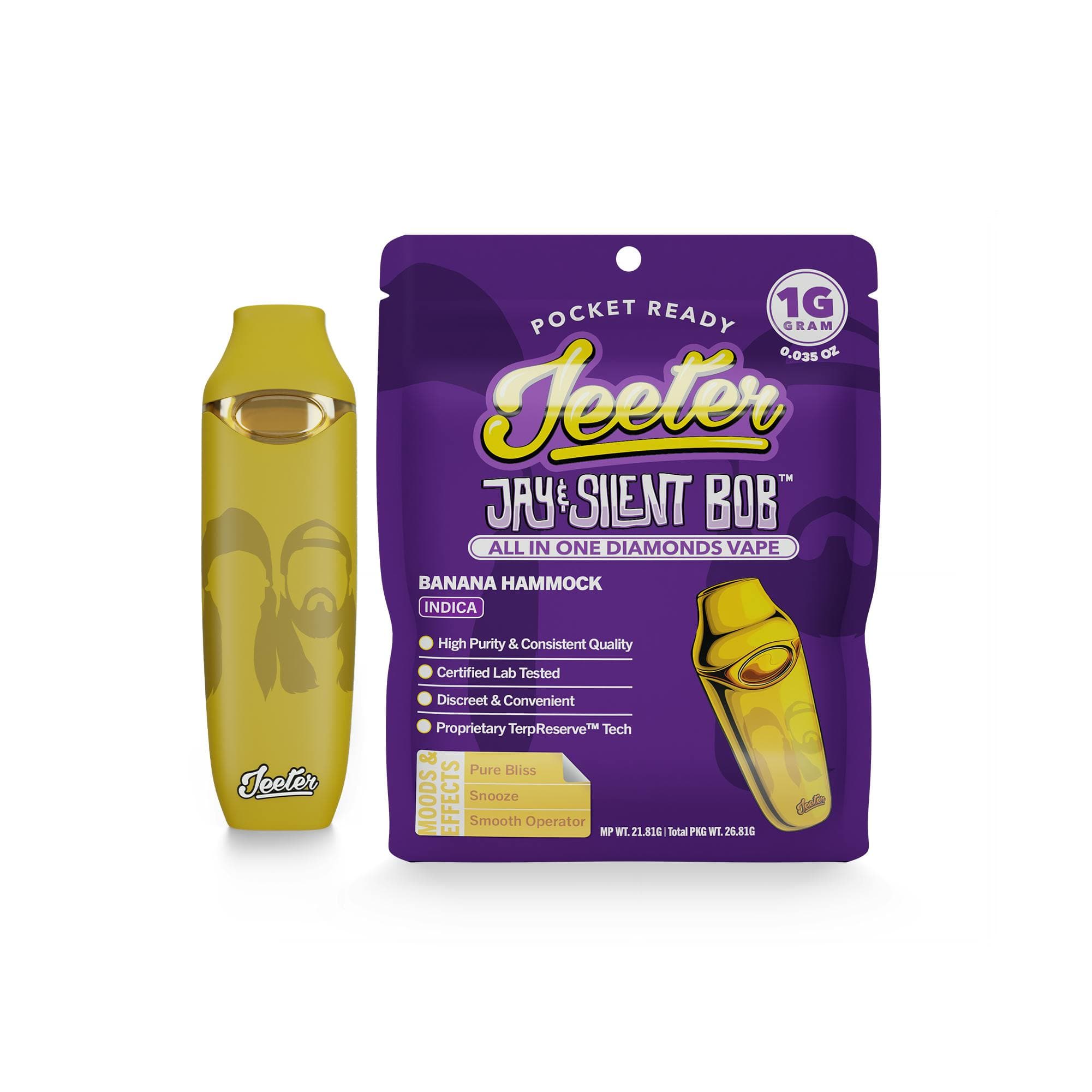 Jeeter x Jay & Silent Bob | Banana Hammock | All In One Diamonds Vape