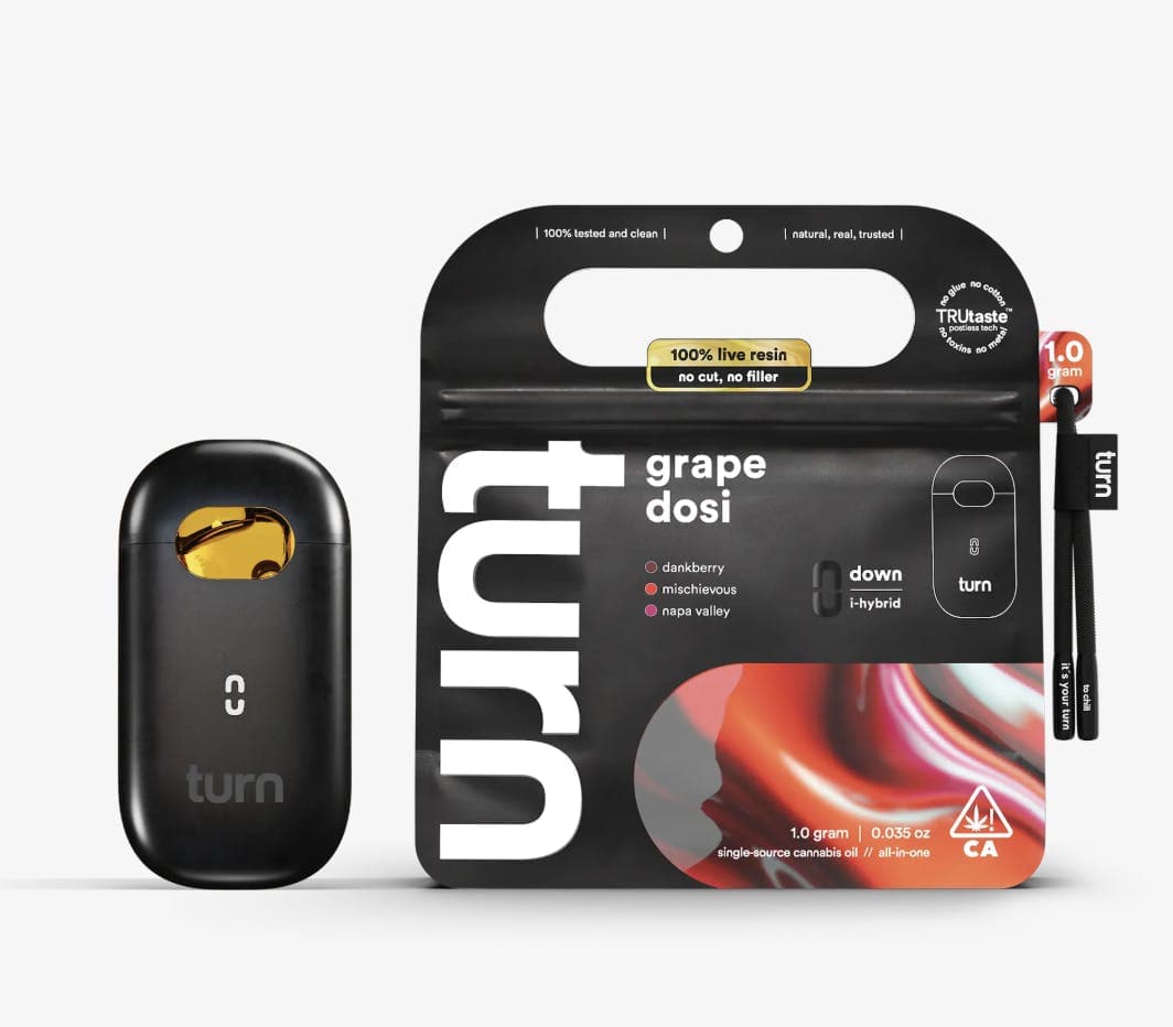 turn | Grape Dosi | Live Resin Disposable | 1g