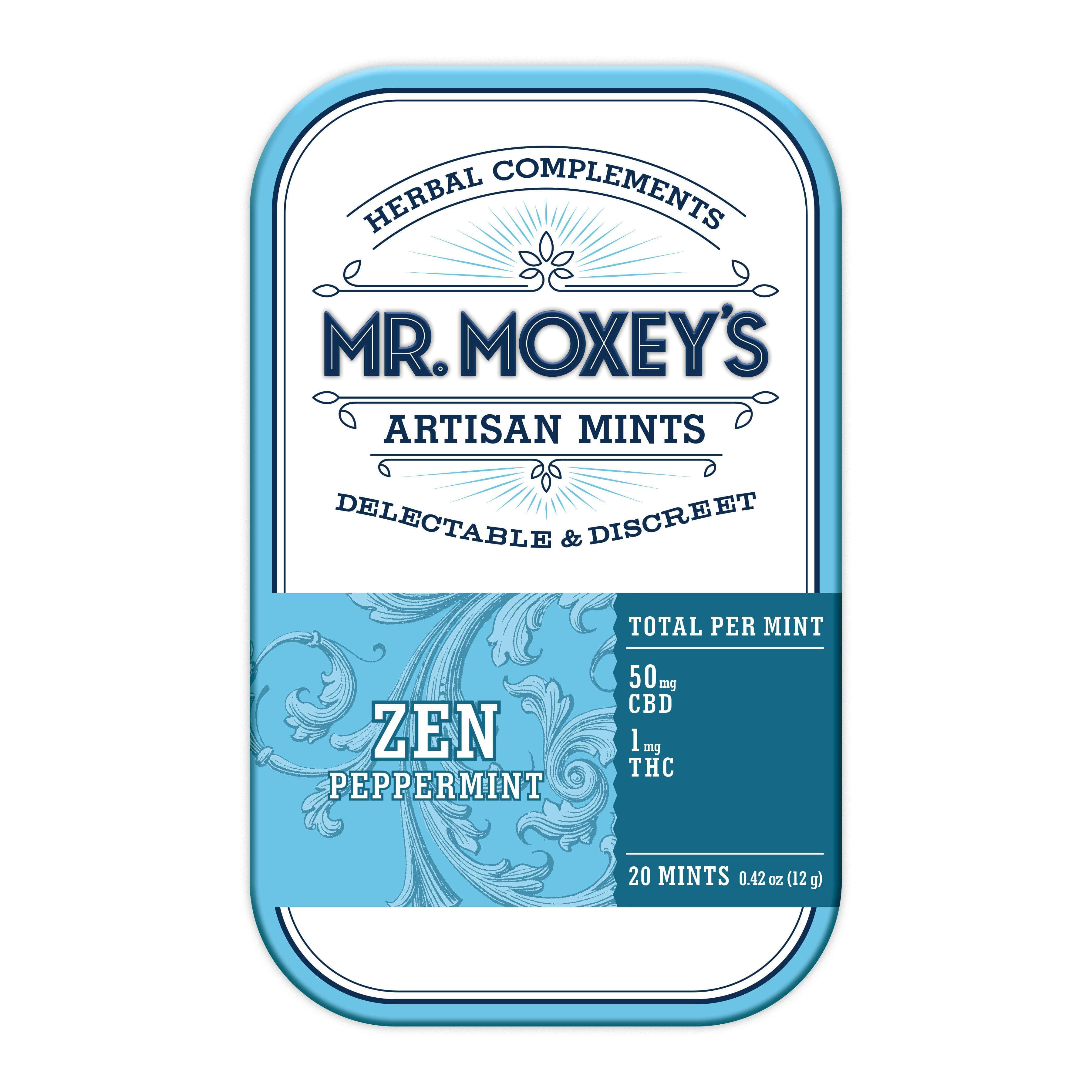 Zen 50:1 CBD Peppermint Mints (1,000mg CBD/20mg THC)