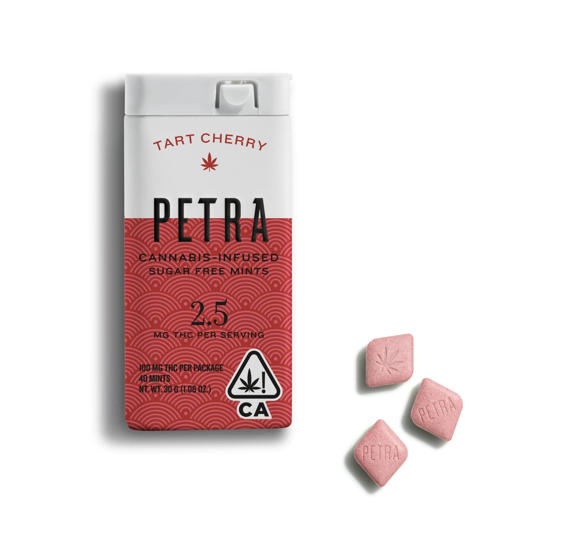 Petra Mints | Tart Cherry | 100mg | 40ct | 2.5mg/ea